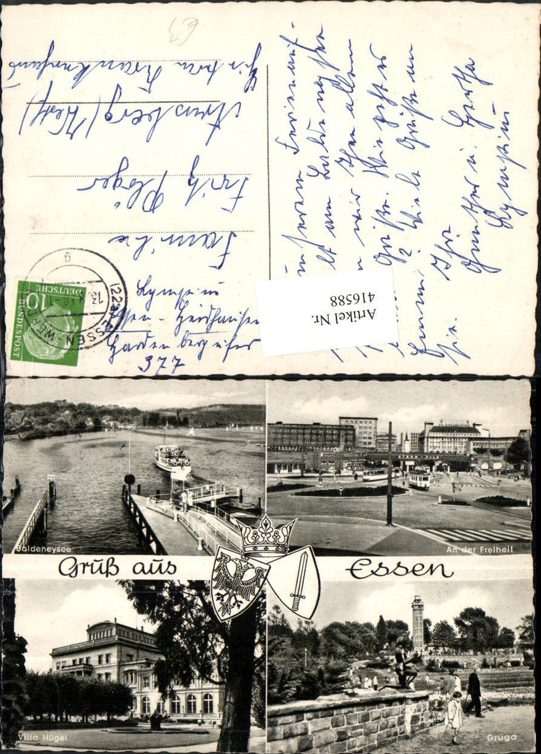 416588,Essen Villa Hügel Gruga Baldeneysee Mehrbildkarte