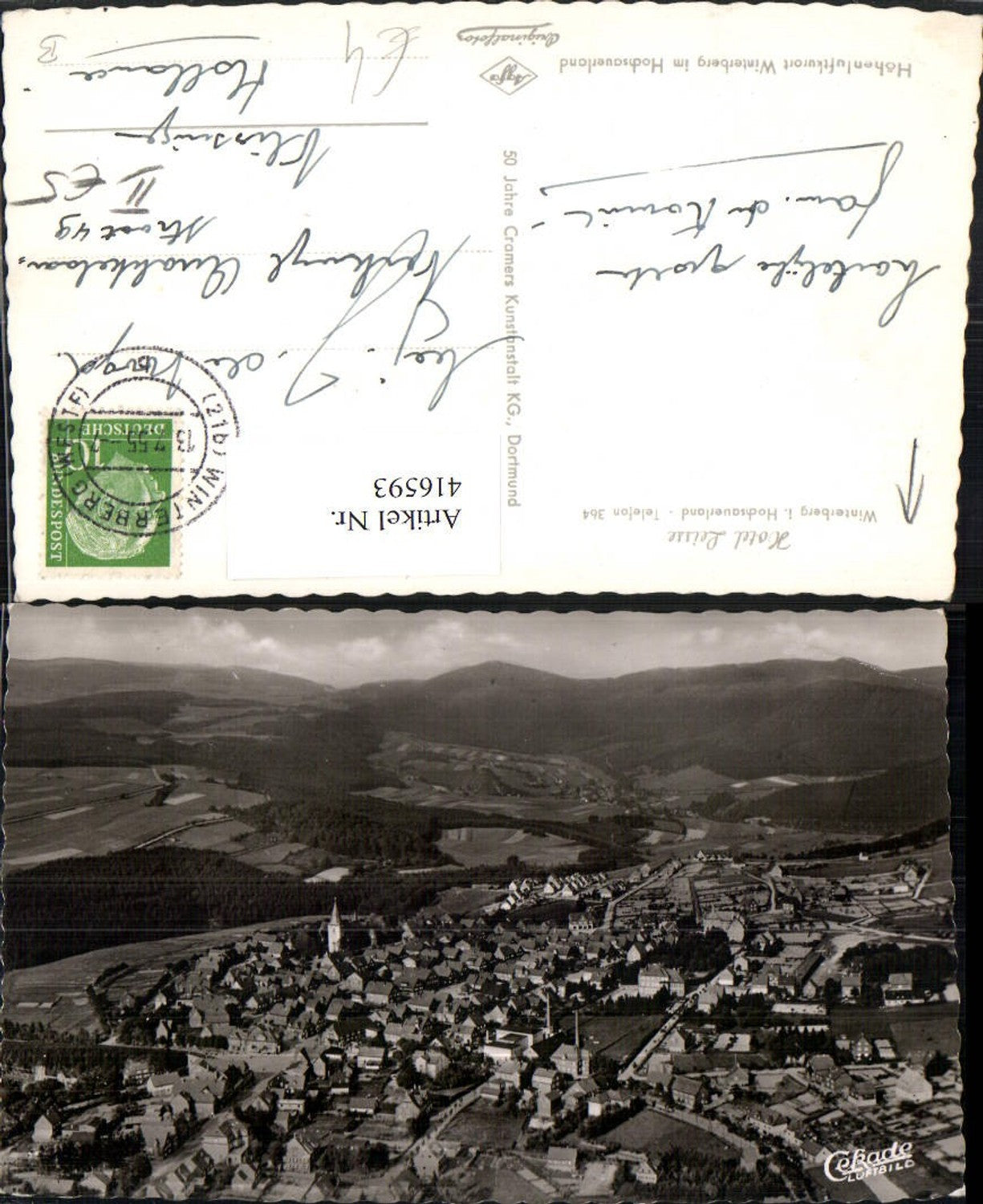 416593,Winterberg im Hochsauerland Totale Fliegeraufnahme