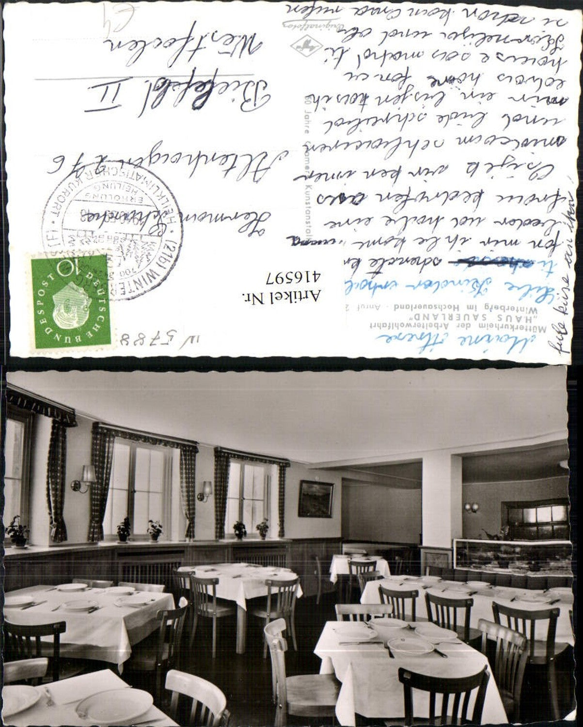 416597,Winterberg im Hochsauerland Mütterkurheim Haus Sauerland Speisesaal