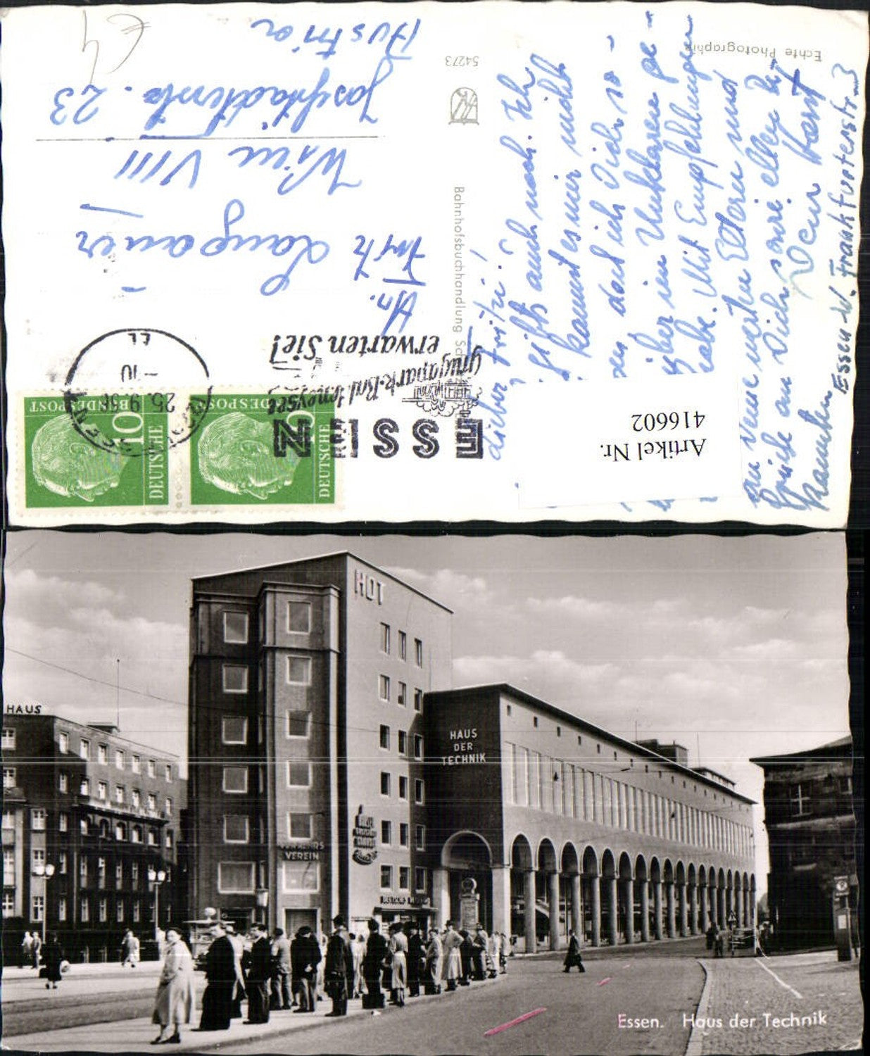 416602,Essen Haus der Technik Gebäude Straßenansicht