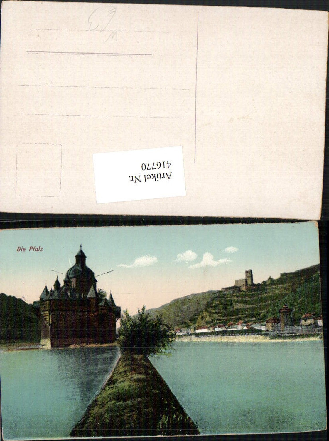 416770,Pfalz Burg Pfalzgrafenstein b. Kaub Teilansicht