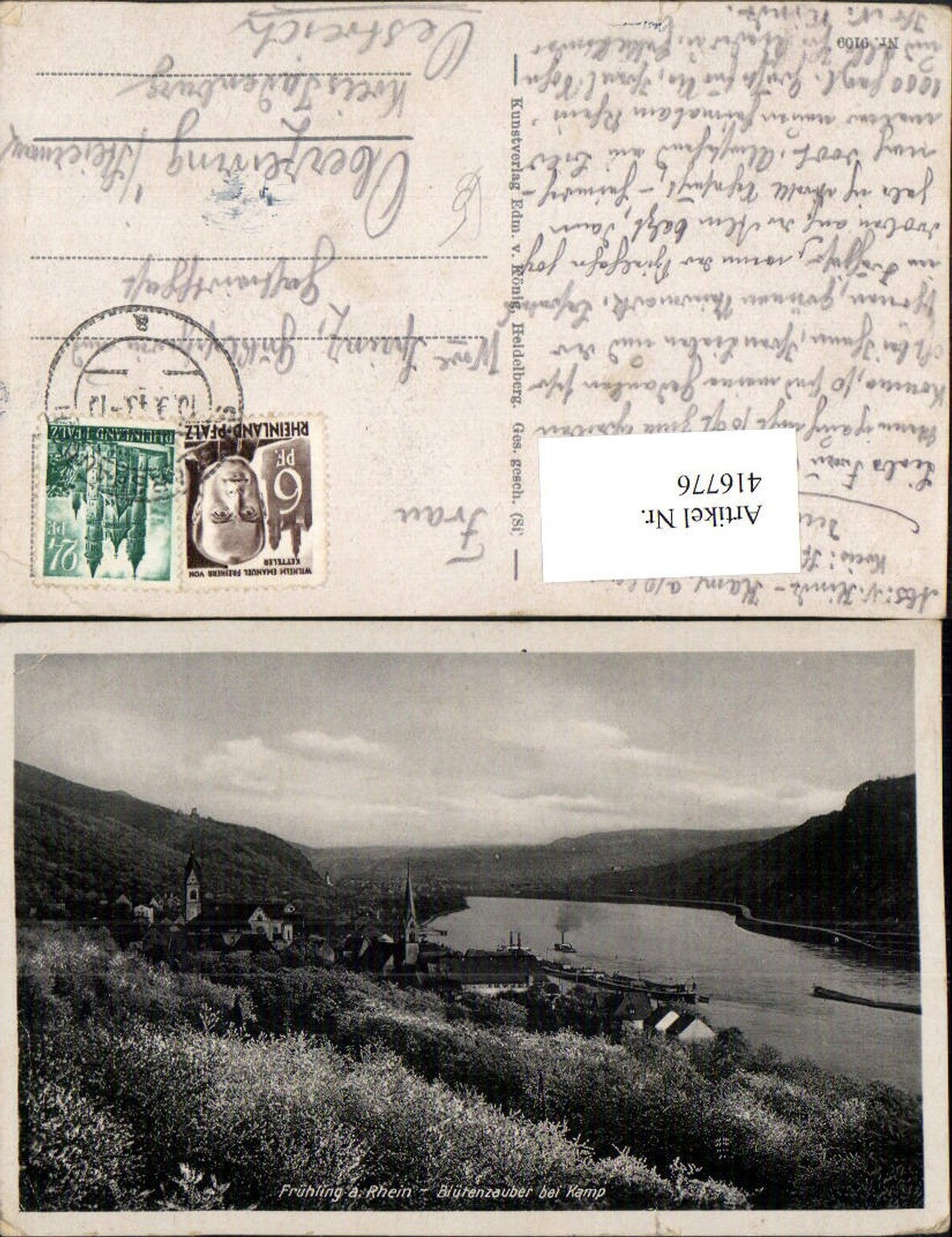 416776,Kamp am Rhein Teilansicht Blütenzauber