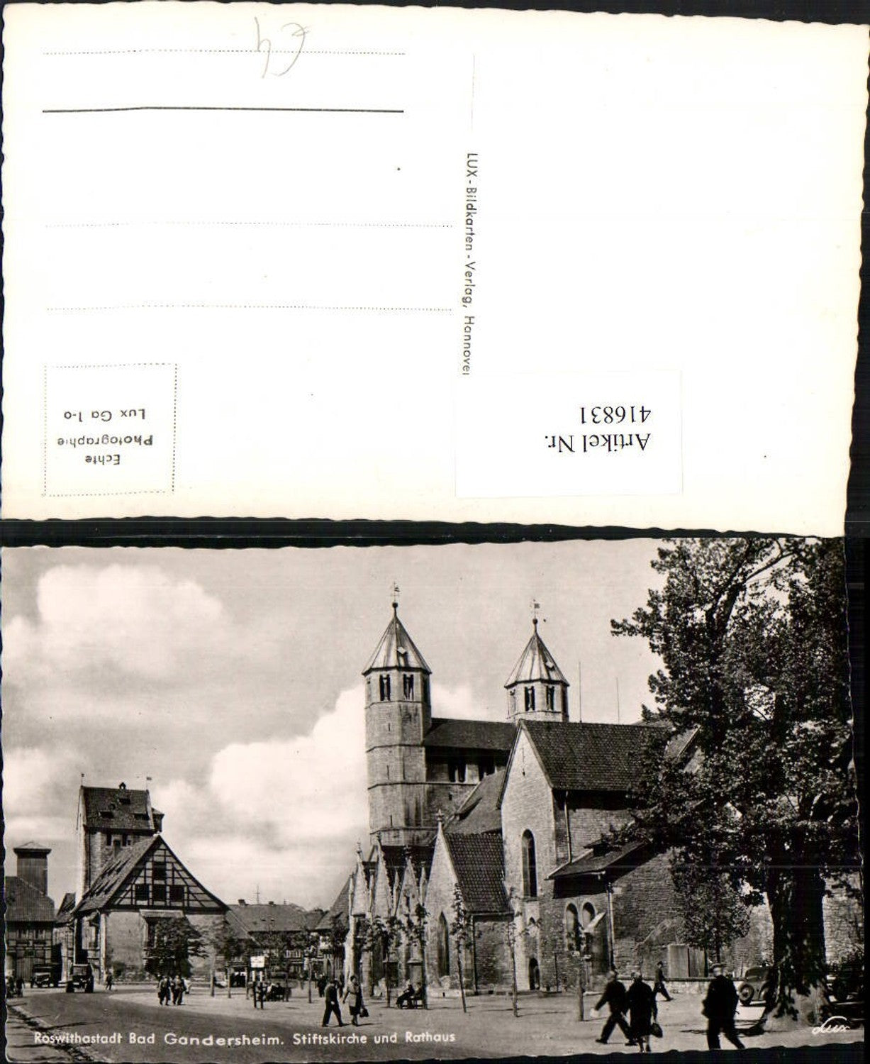 416831,Bad Gandersheim Stiftskirche Kirche u. Rathaus