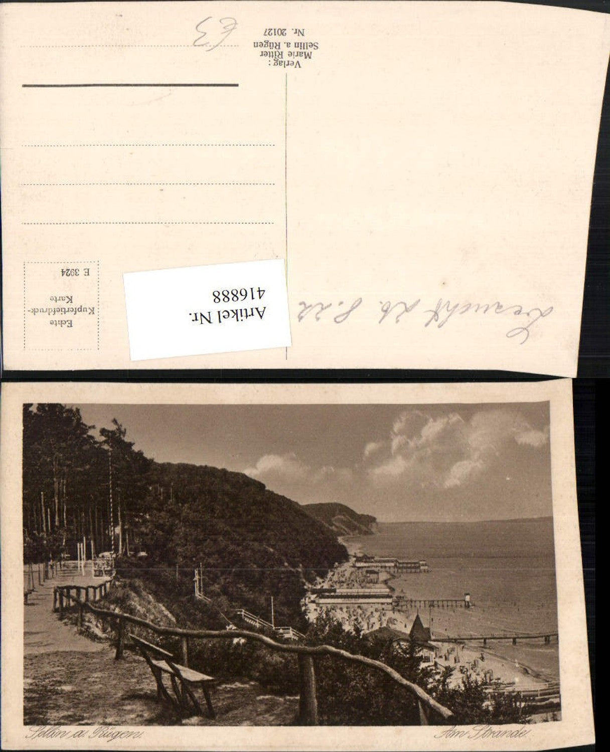 416888,Sellin auf Rügen Blick zum Strand