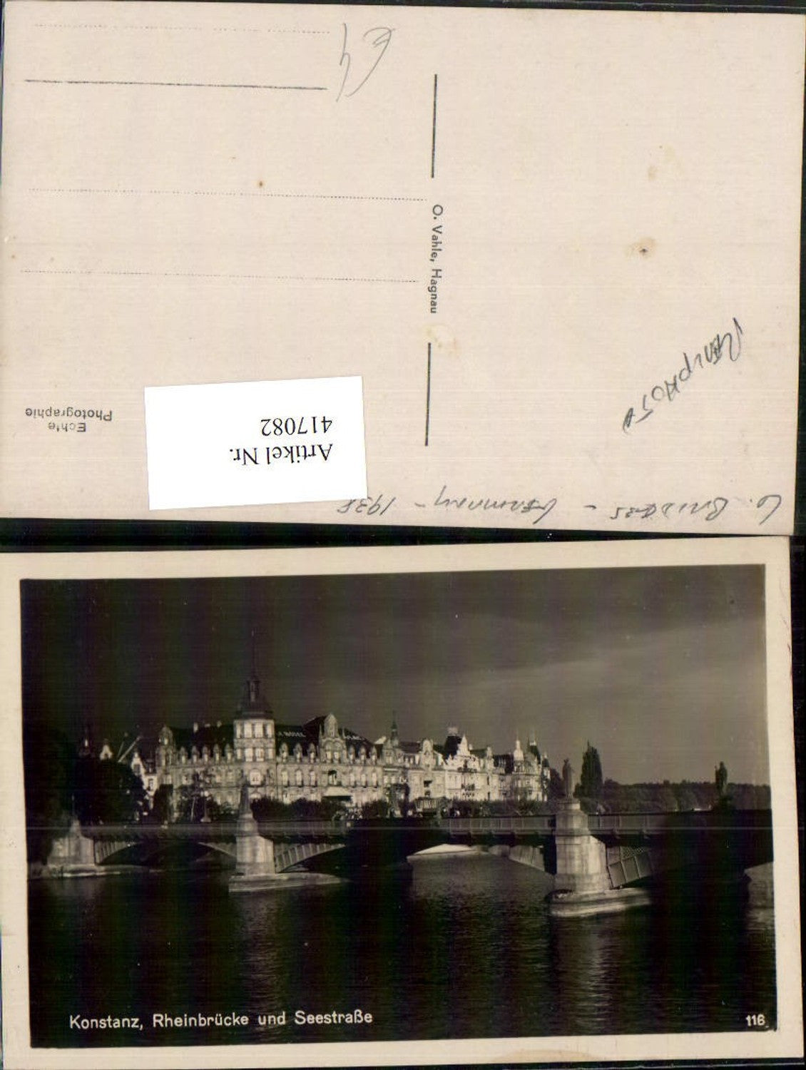 417082,Konstanz Rheinbrücke Brücke u. Seestraße
