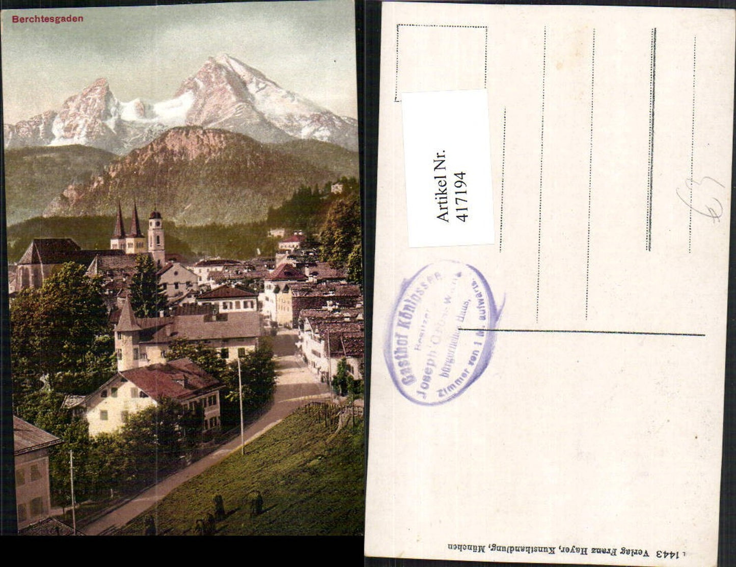 417194,Berchtesgaden Totale m. Watzmann Bergkulisse