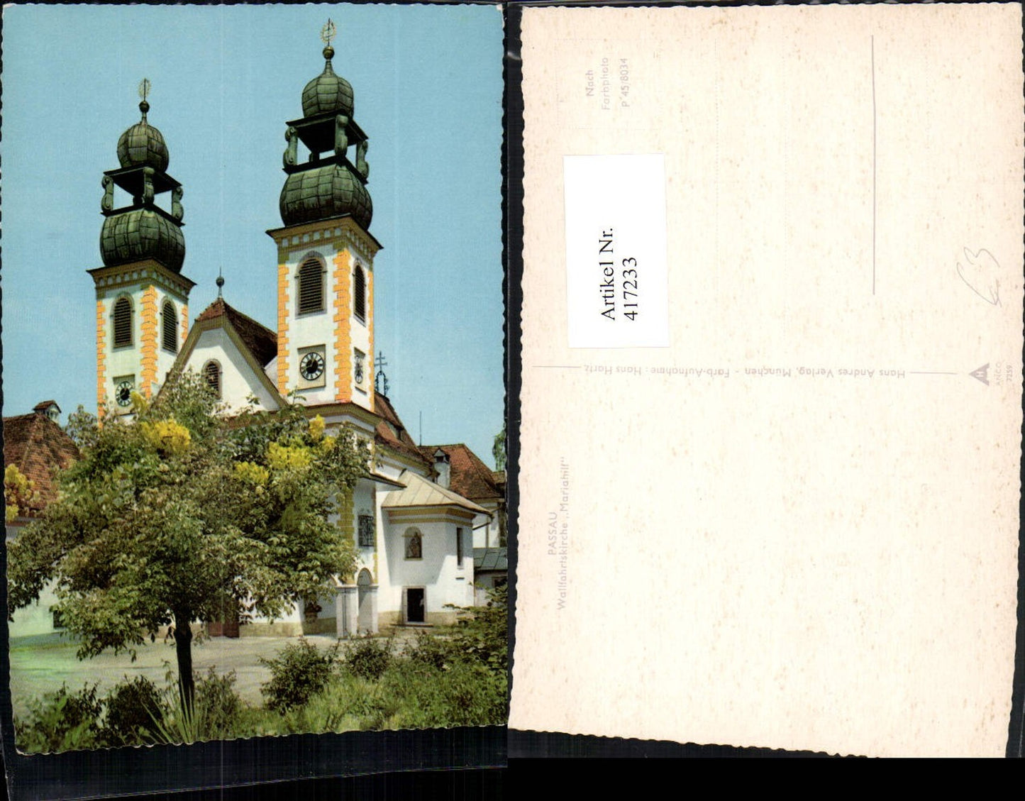 417233,Passau Pilgrimage Church Mariahilf