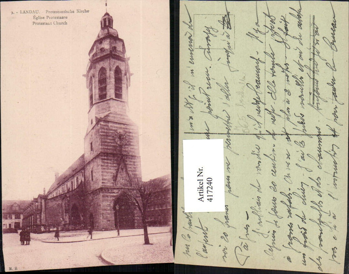 417240,Landau in d. Pfalz Protestantische Kirche