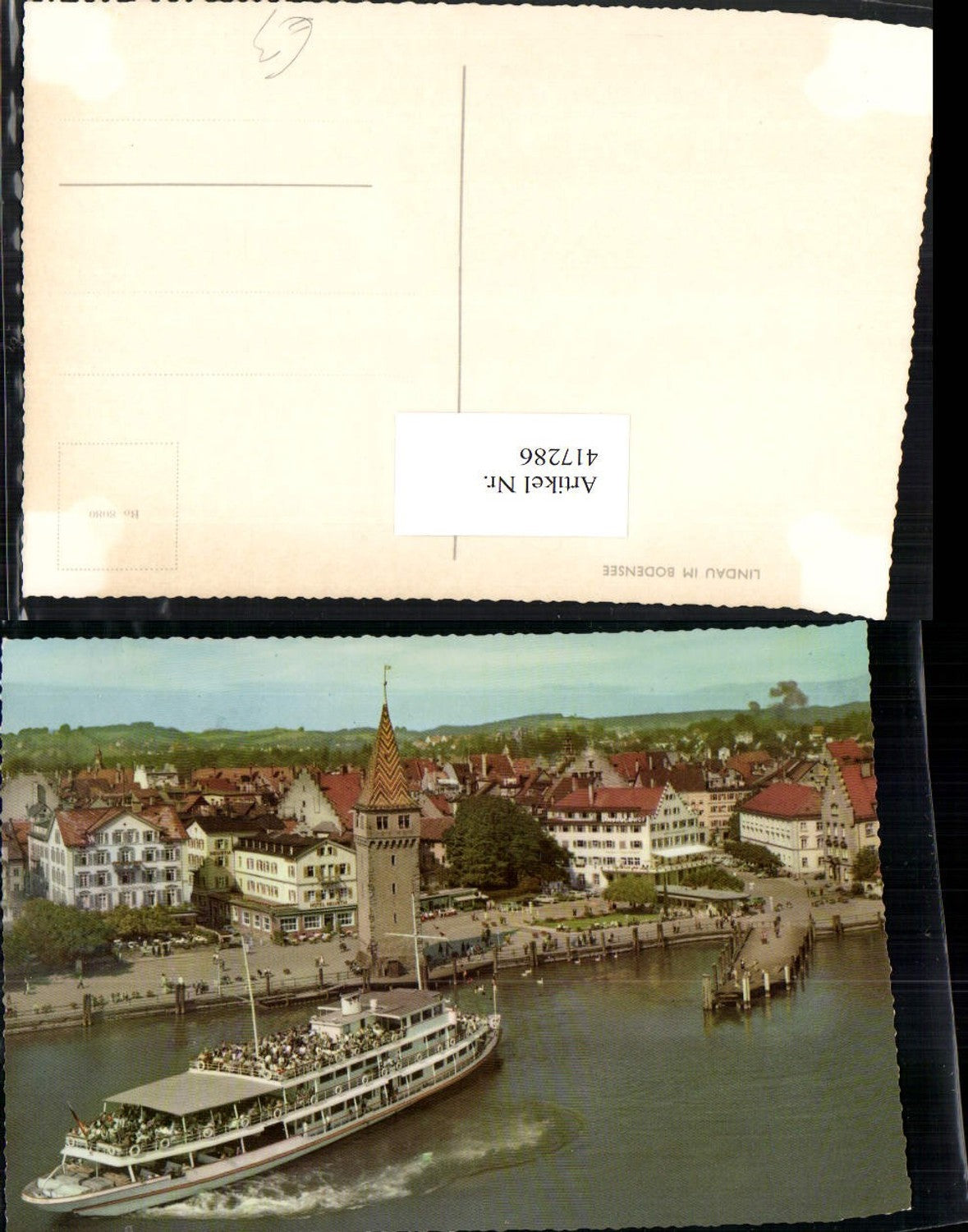 417286, Lindau on Lake Constance, partial view of a ship