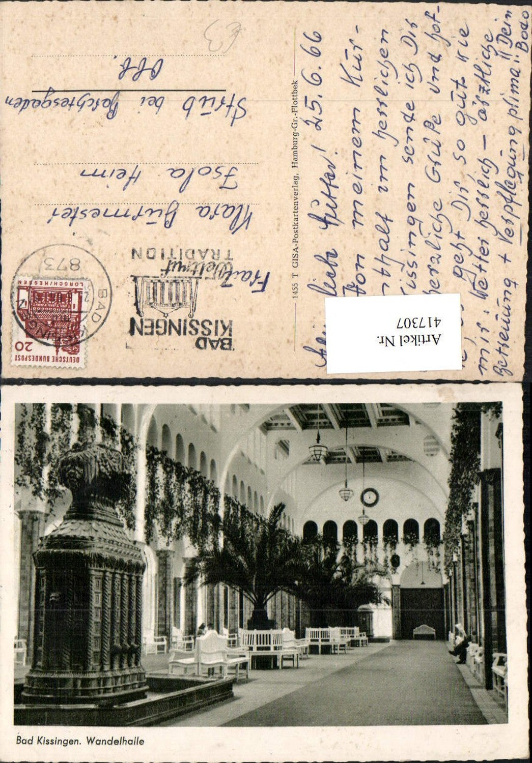 417307, Bad Kissingen, Wandelhalle (interior view)