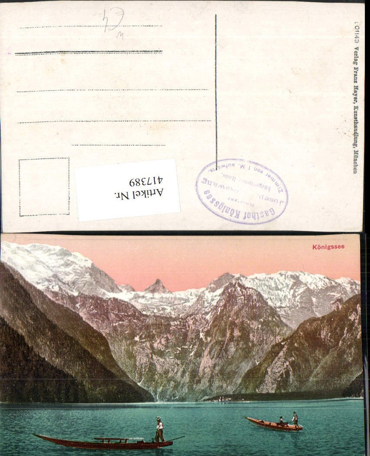 417389, Königssee Lake near Schönau Zille mountain scenery
