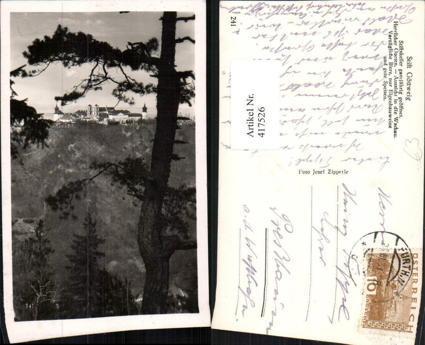 417526,Stift Göttweig b. Furth