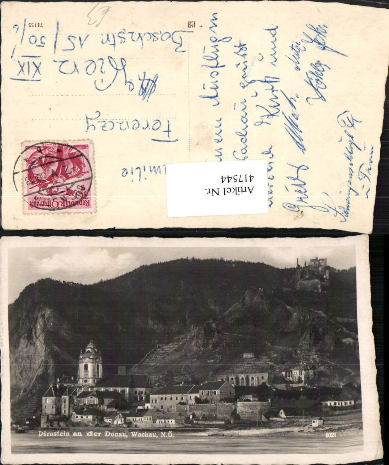 417544,Dürnstein an d. Donau Totale m. Ruine