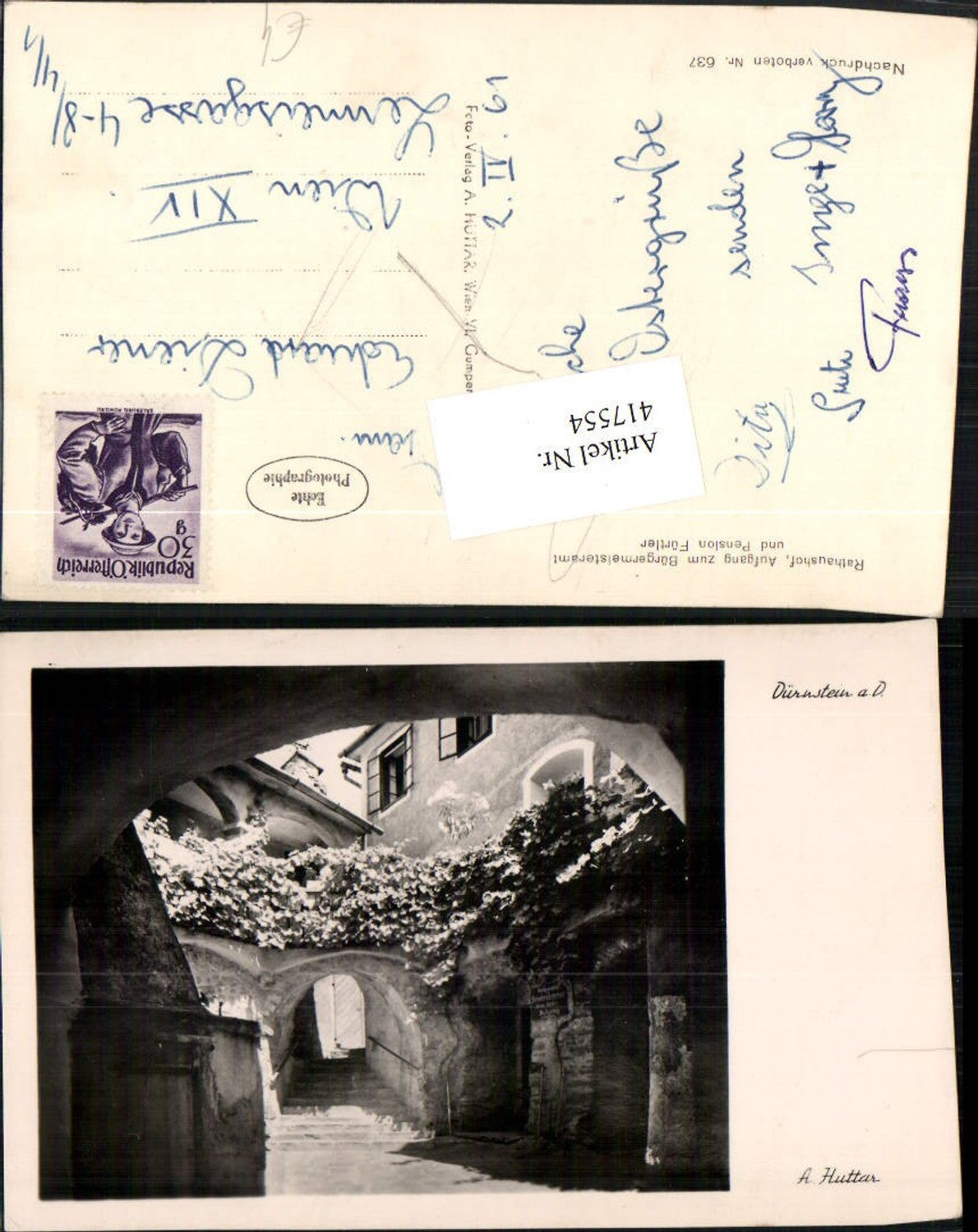 417554,Dürnstein an d. Donau Rathaushof Aufgang Stiege