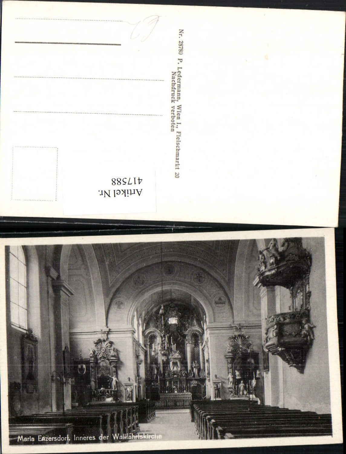 417588,Maria Enzersdorf Wallfahrtskirche Kirche Innenansicht