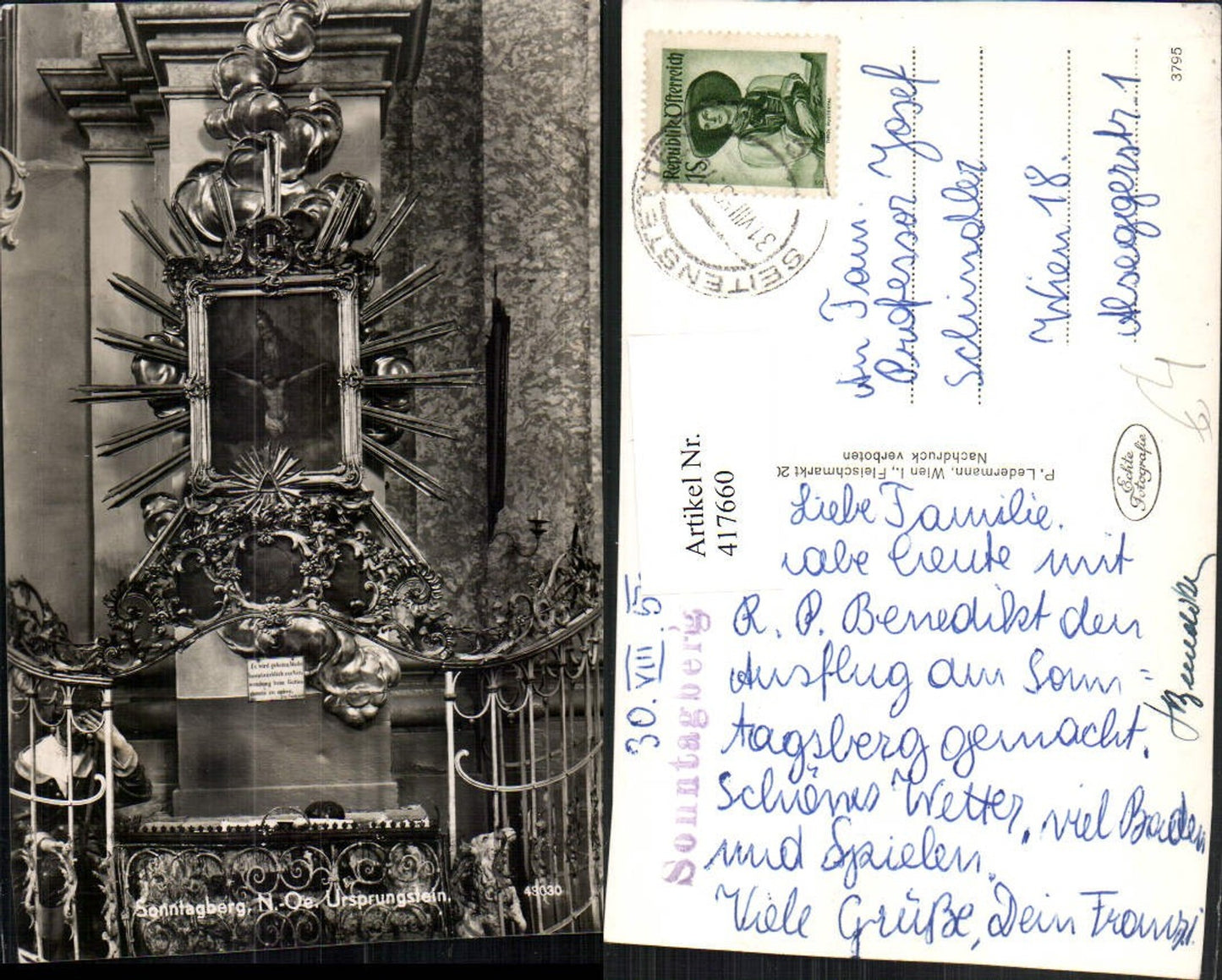 417660,Sonntagberg Kirche Ursprungstein