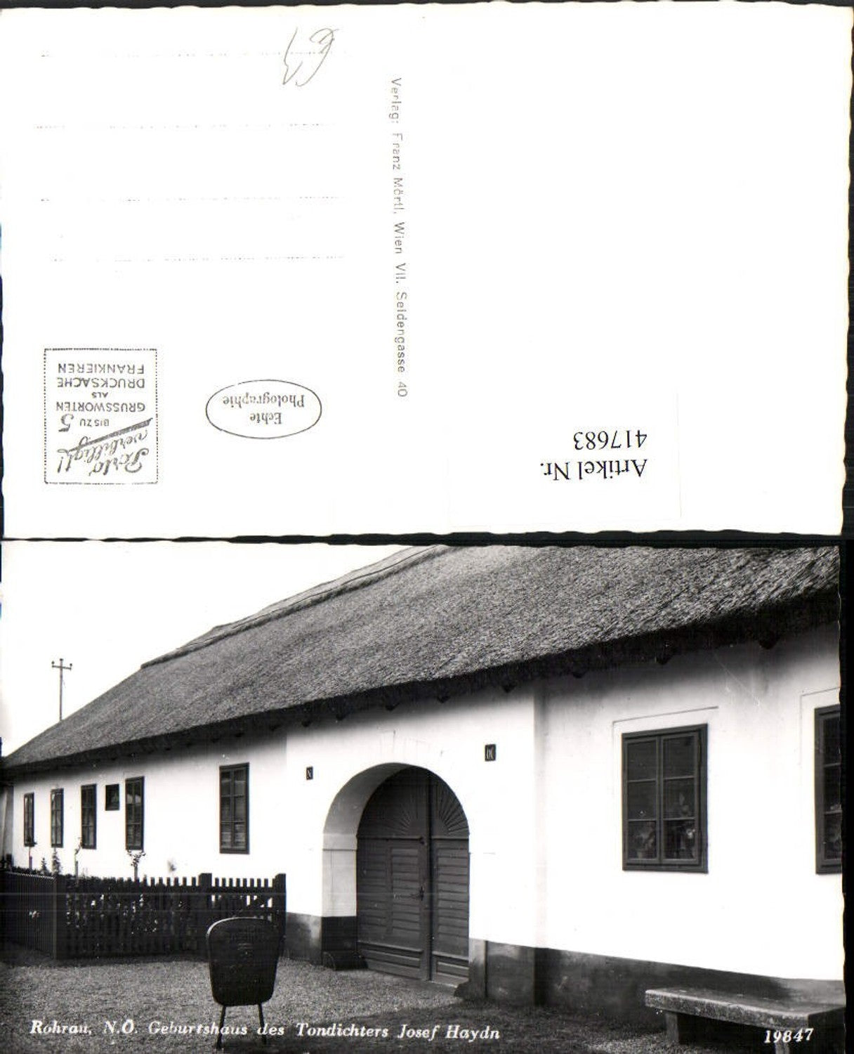 417683,Rohrau Geburtshaus des Tondichters Josef Haydn