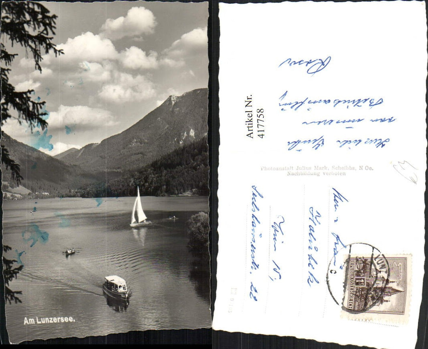 417758,Lunzersee See b. Lunz am See Boot Segelboot