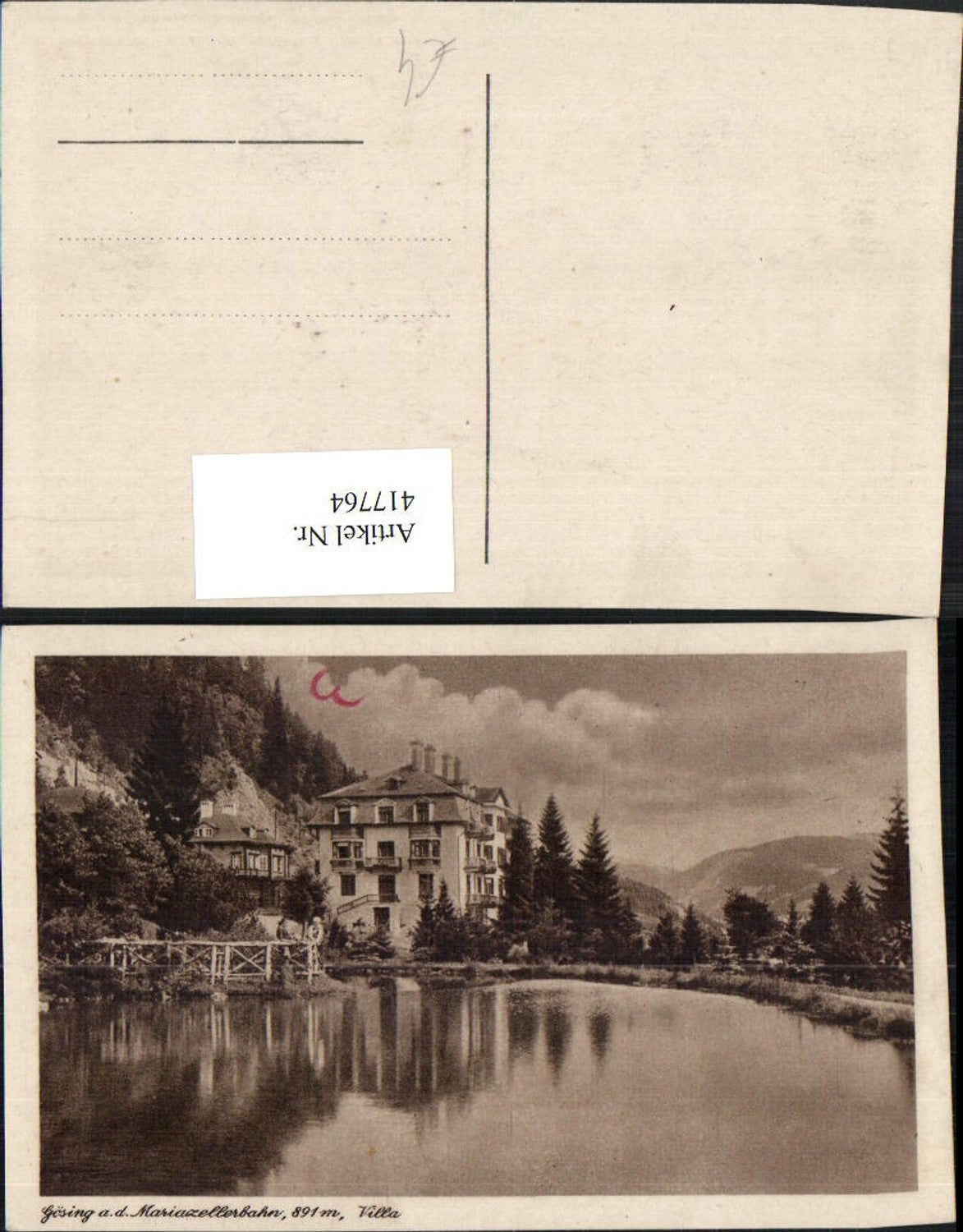 417764,Gösing an d. Mariazellerbahn Villa Teich
