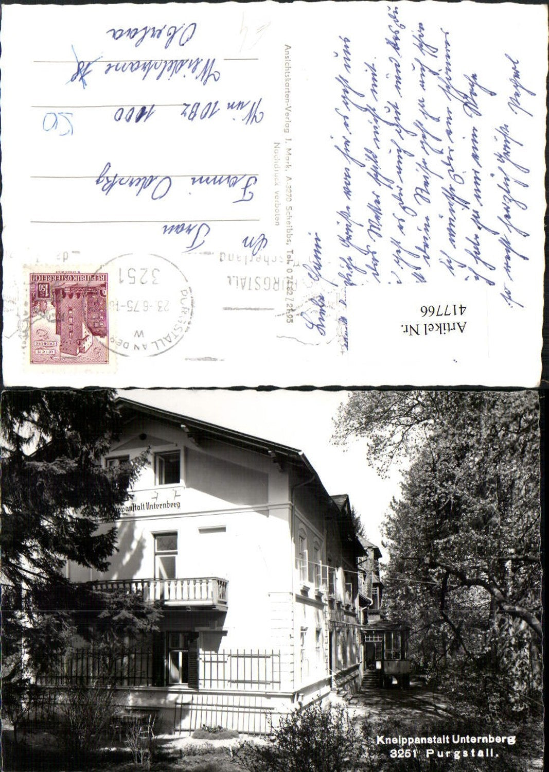 417766,Purgstall Kneippanstalt Unternberg