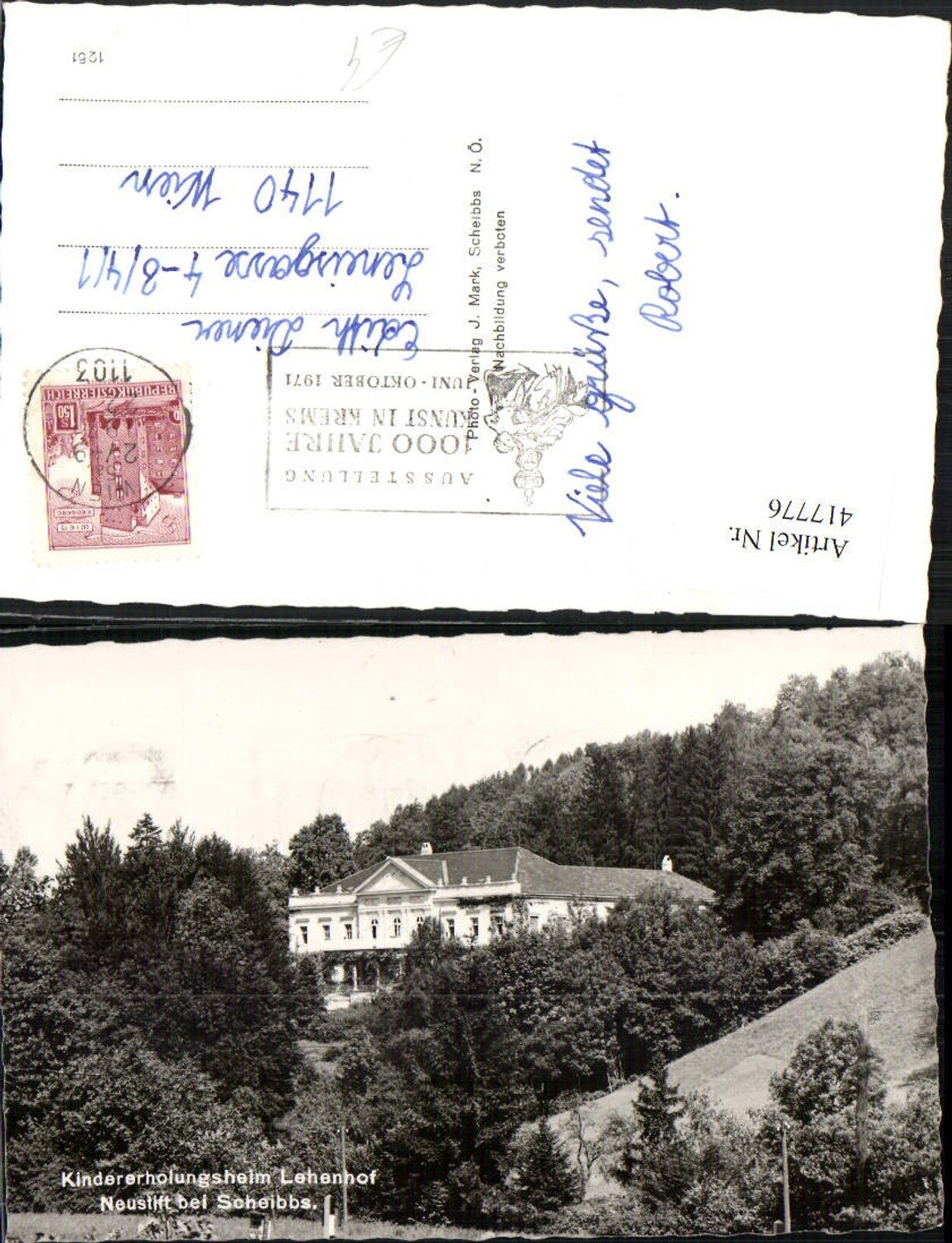 417776,Neustift b. Scheibbs Kindererholungsheim Lehenhof