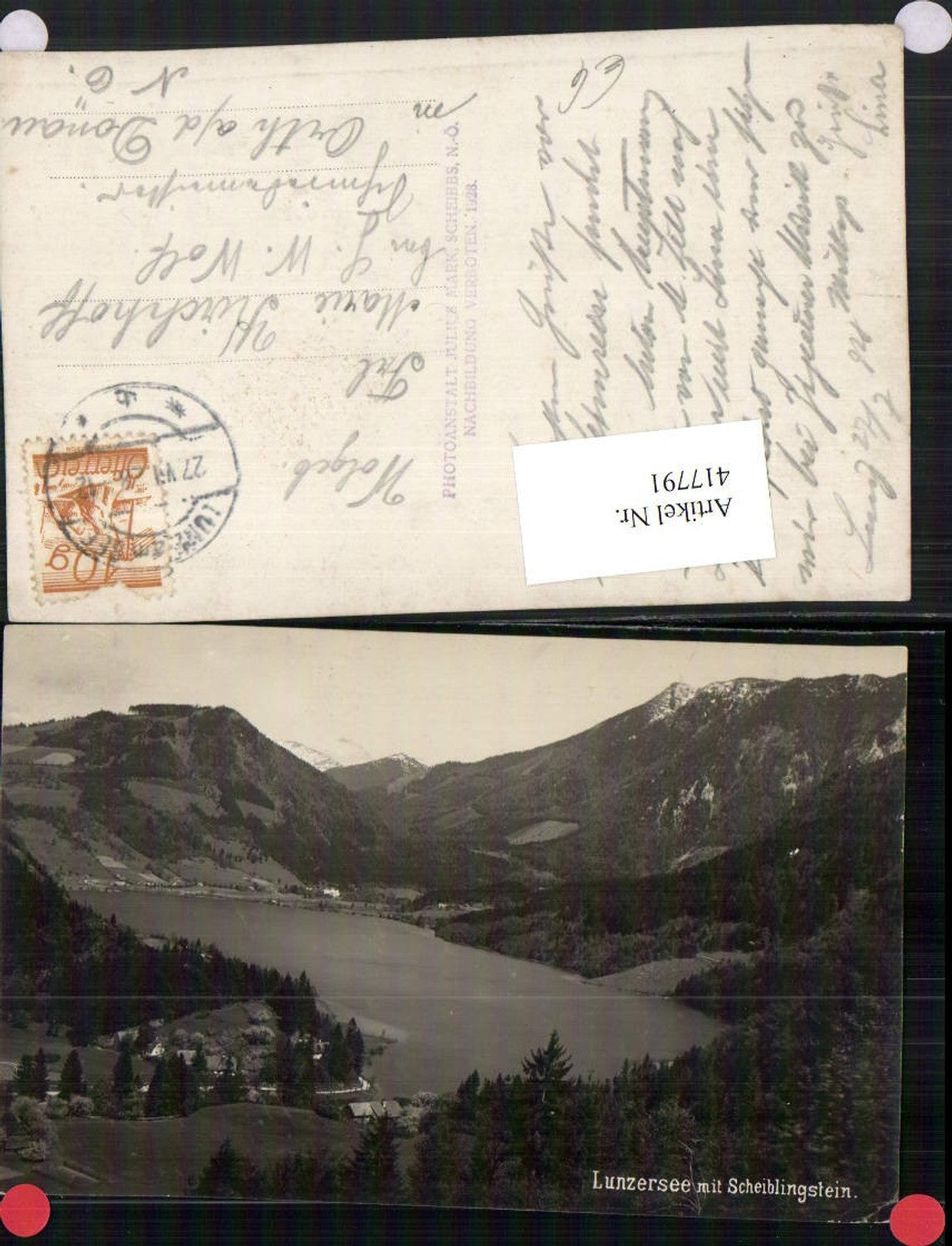 417791,Lunzersee See b. Lunz m. Scheiblingstein Bergkulisse