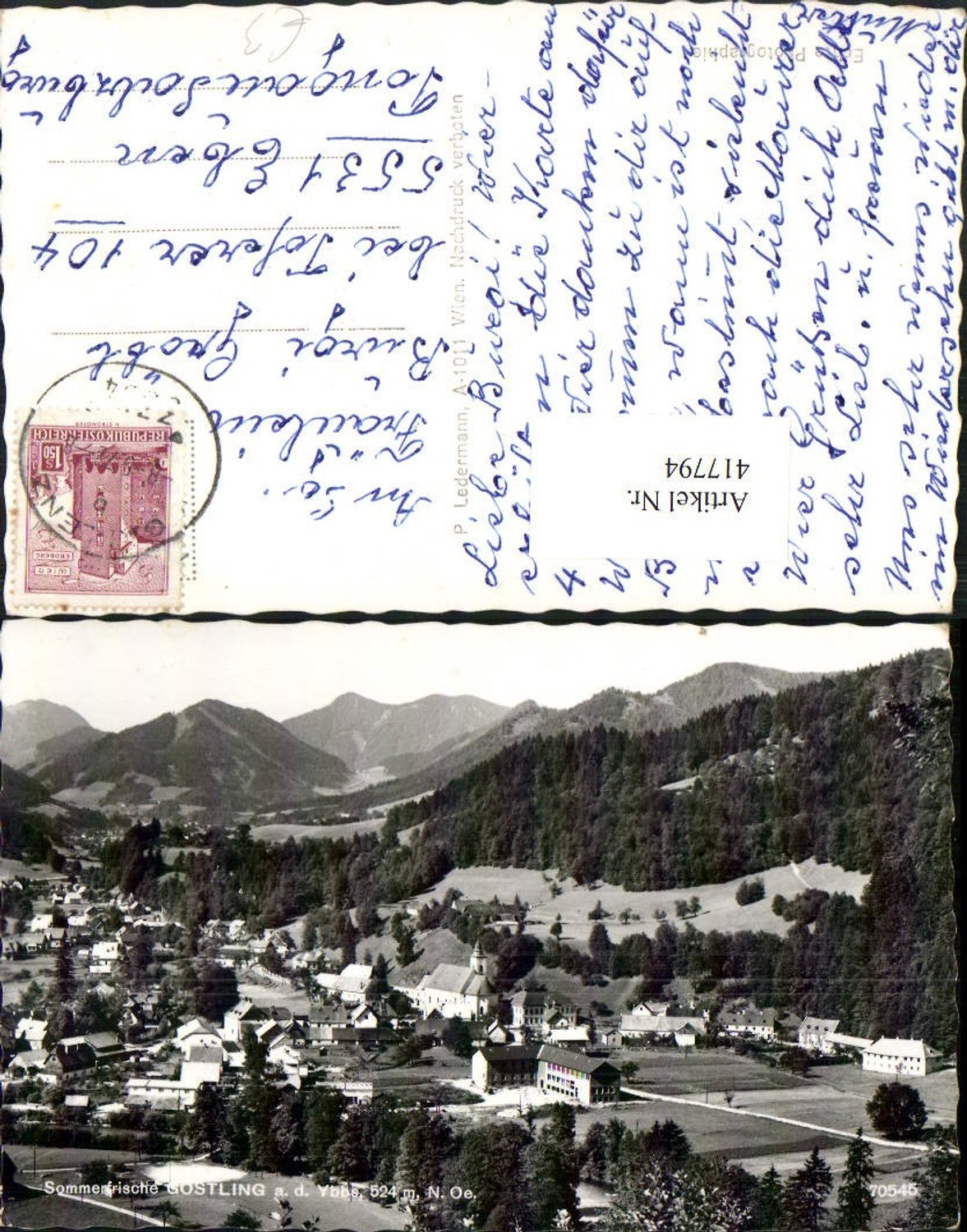 417794,Göstling an d. Ybbs Totale Bergkulisse