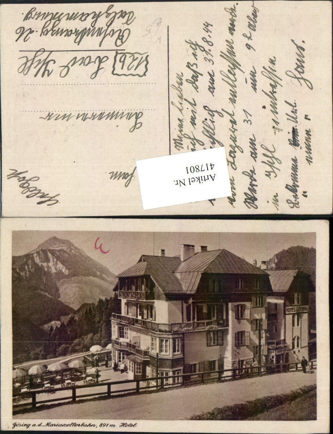 417801,Gösing an d. Mariazellerbahn Hotel Bergkulisse