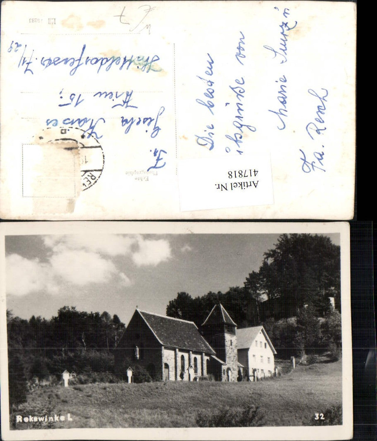 417818,Rekawinkel b. Pressbaum Kapelle Kirche