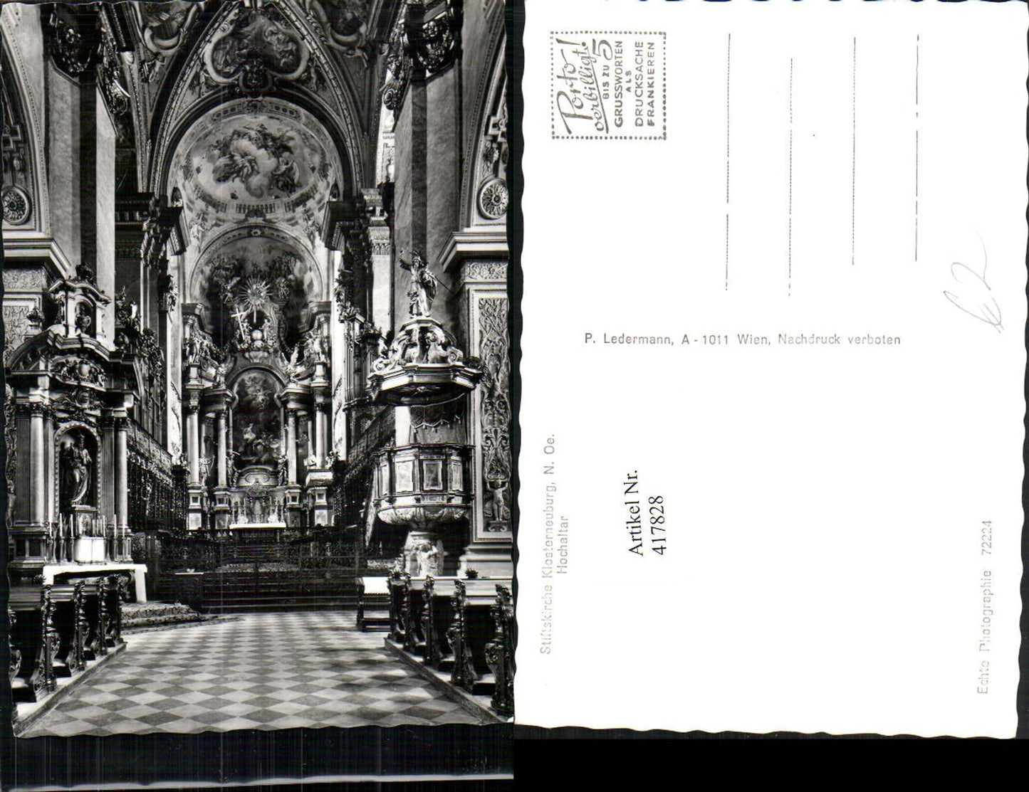 417828,Klosterneuburg Stiftskirche Kirche Innenansicht Hochaltar