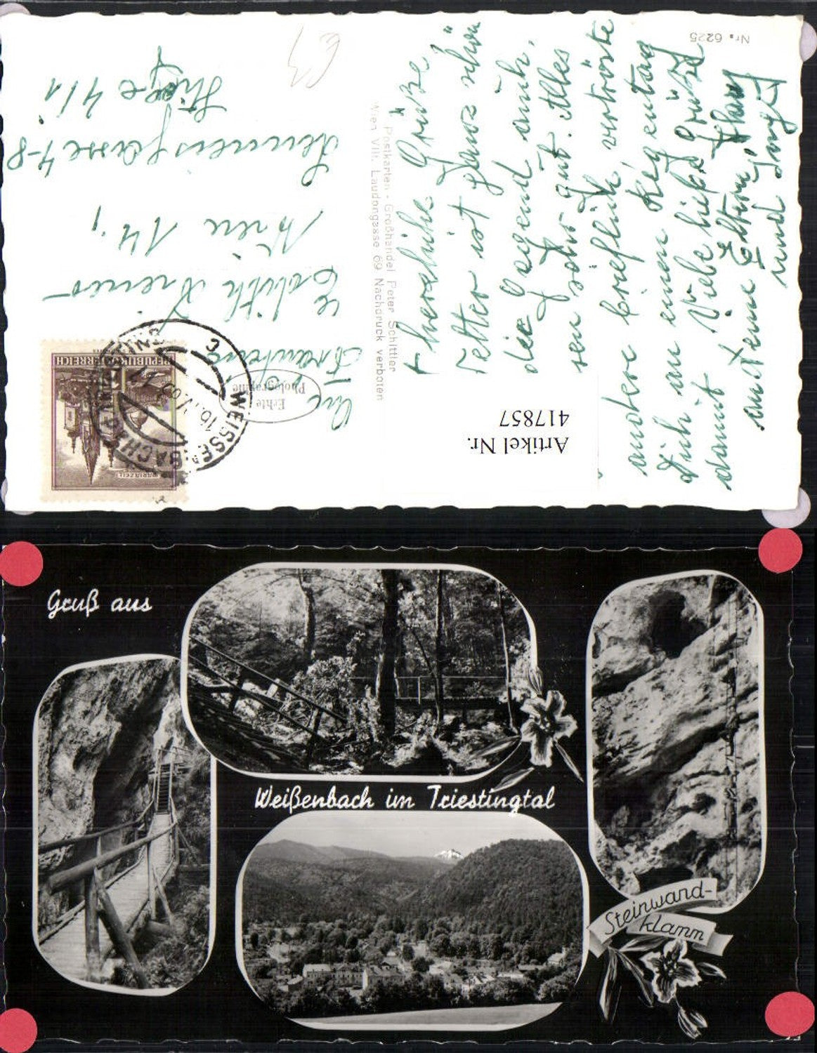417857,Weißenbach Weissenbach an d. Triesting Steinwandklamm Mehrbildkarte