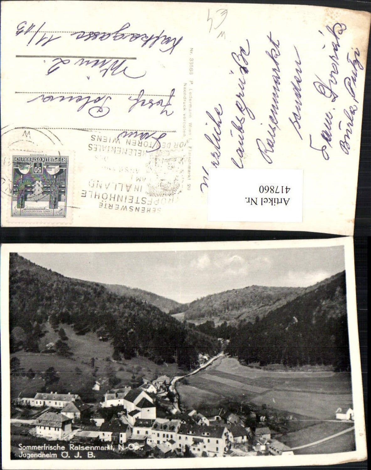 417860,Raisenmarkt b. Alland Totale m. Jugendheim