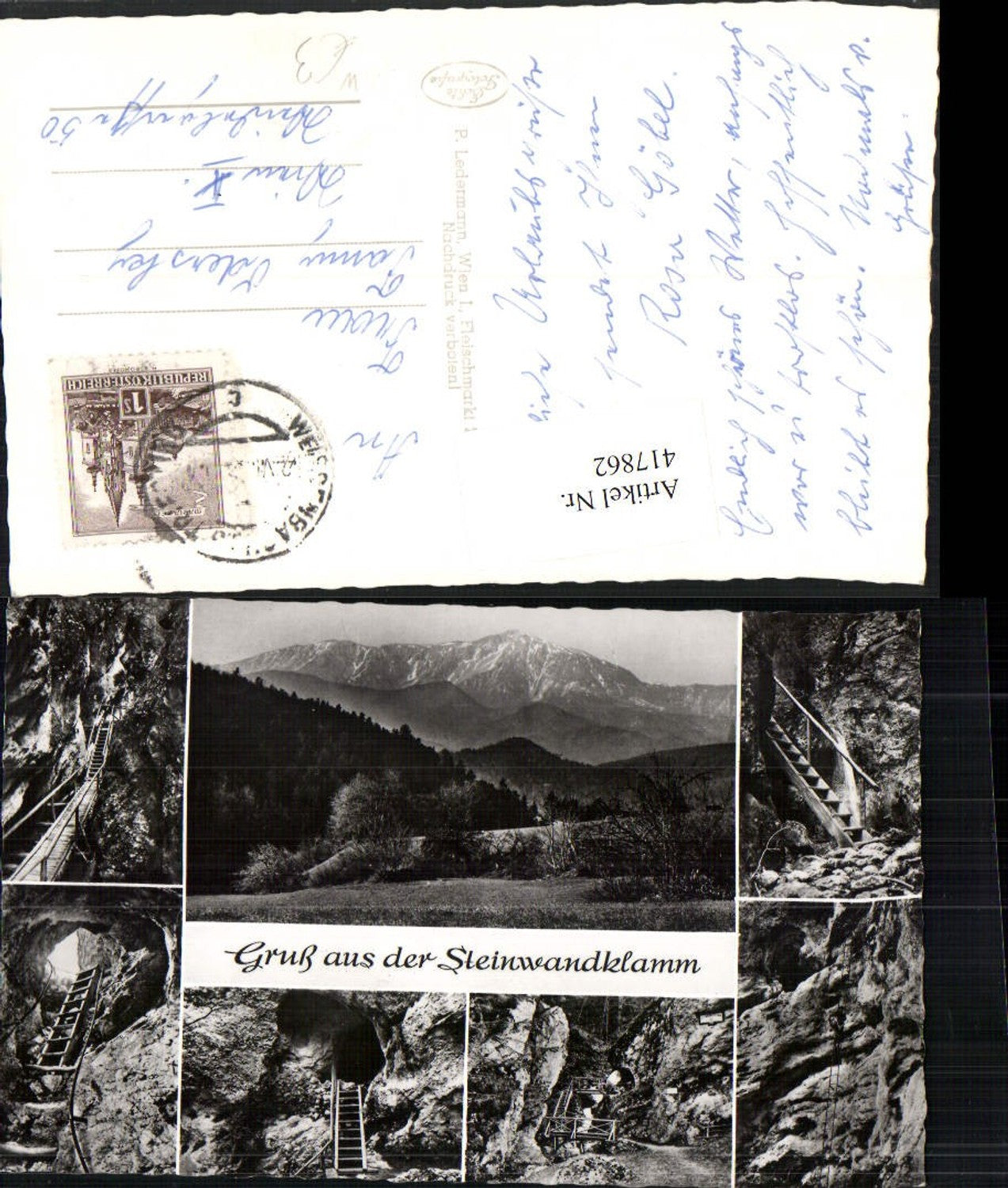 417862,Steinwandklamm b. Weissenbach an d. Triesting Höhlen Mehrbildkarte