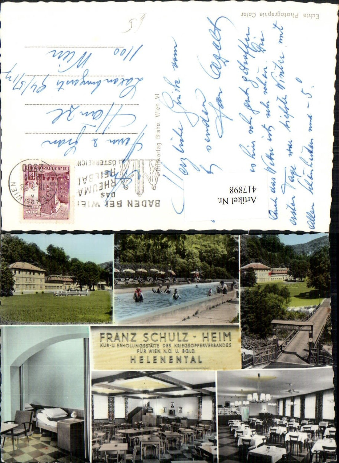 417898,Helenental b. Baden Franz Schulz-Heim Mehrbildkarte