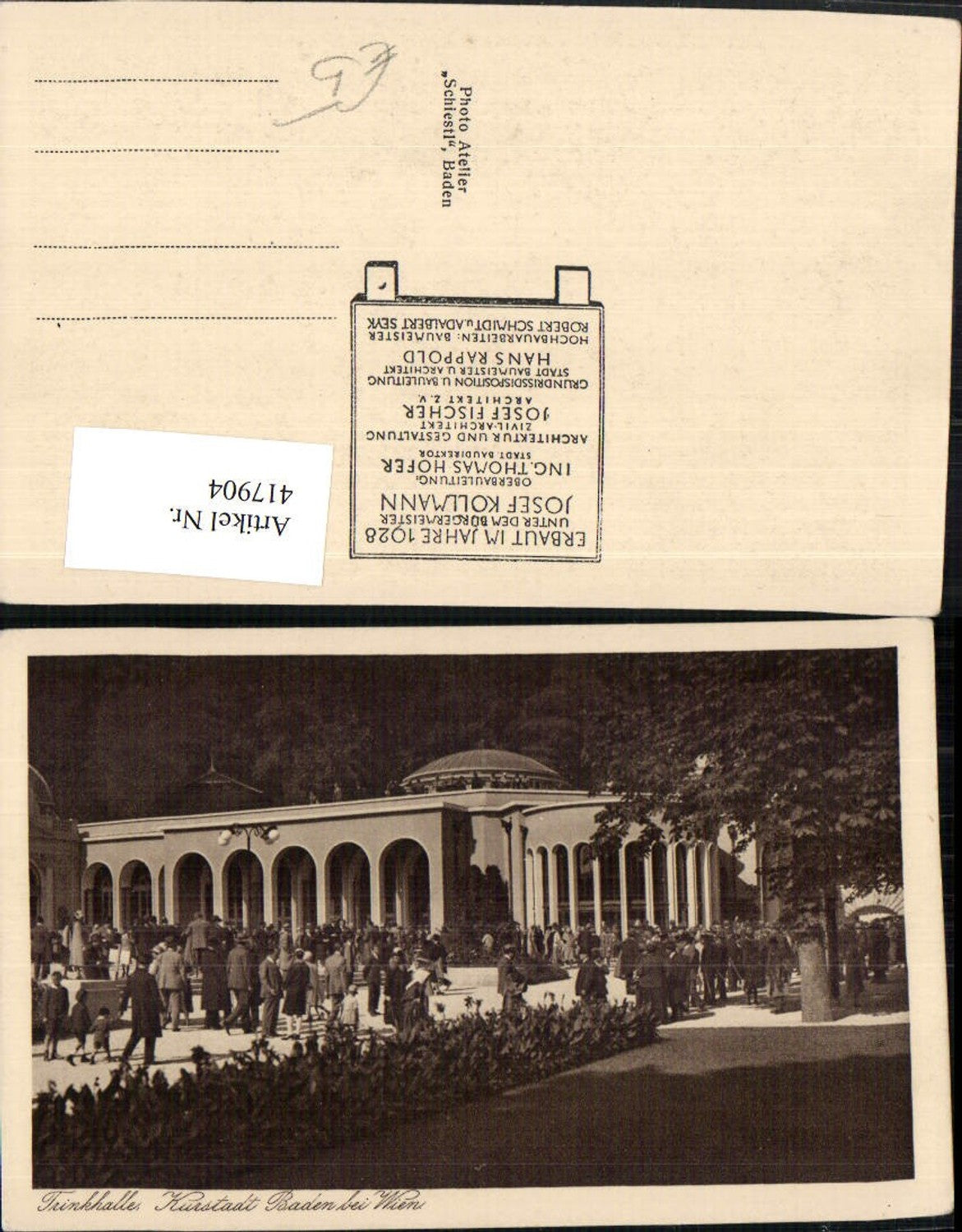 417904,Baden b. Wien Trinkhalle