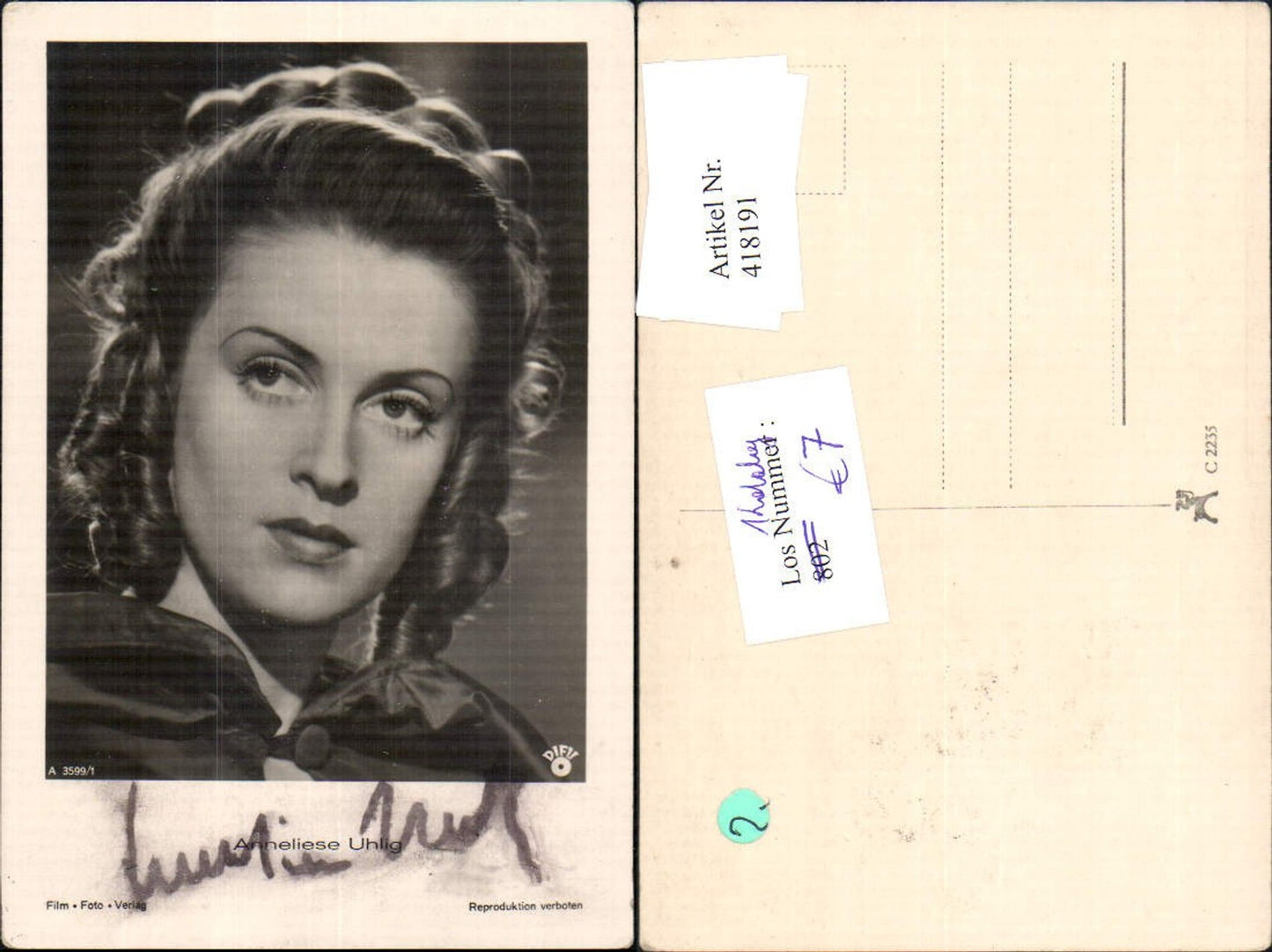 418191,Anneliese Uhlig Schauspielerin