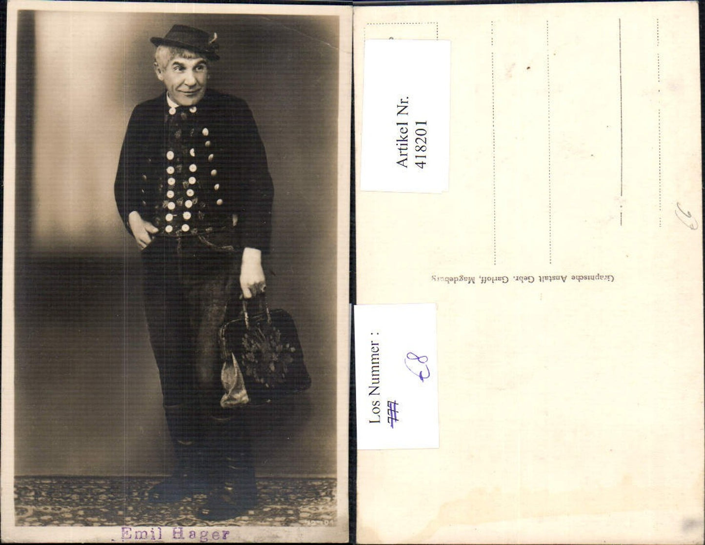 418201,Emil Hager Schauspieler