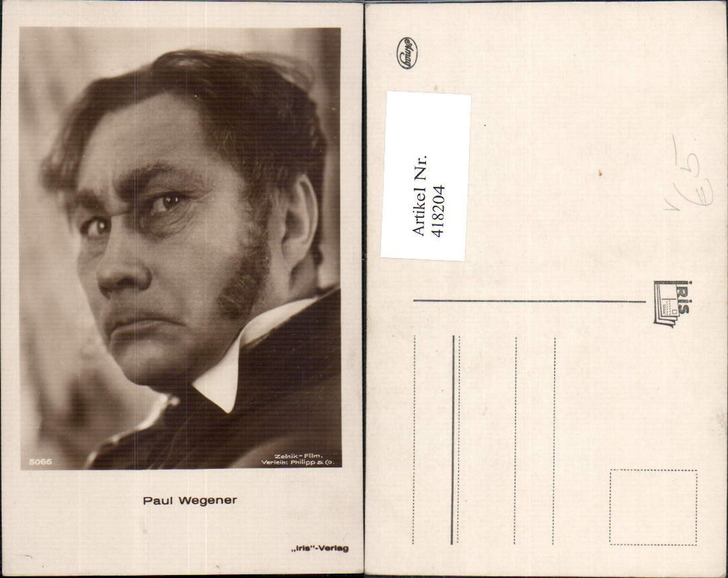 418204,Paul Wegener Schauspieler pub Iris 5066