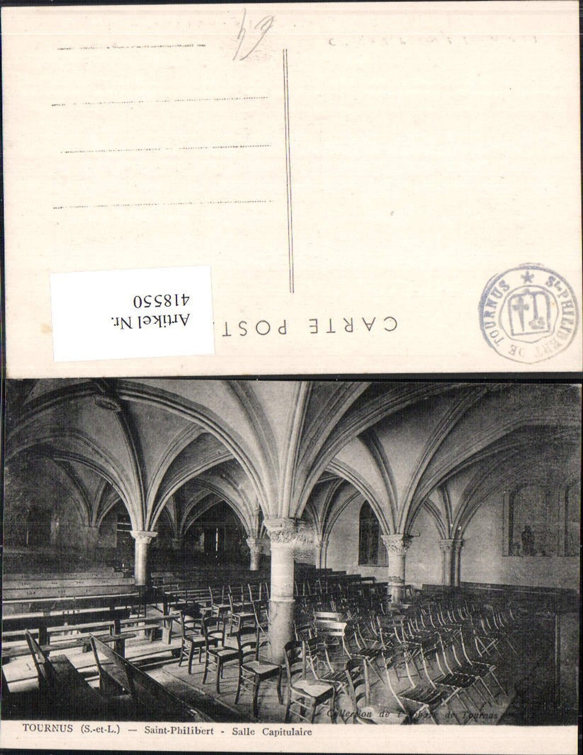 418550,Tournus Saint Philibert Salle Capitulaire Innenansicht Kirche Dom