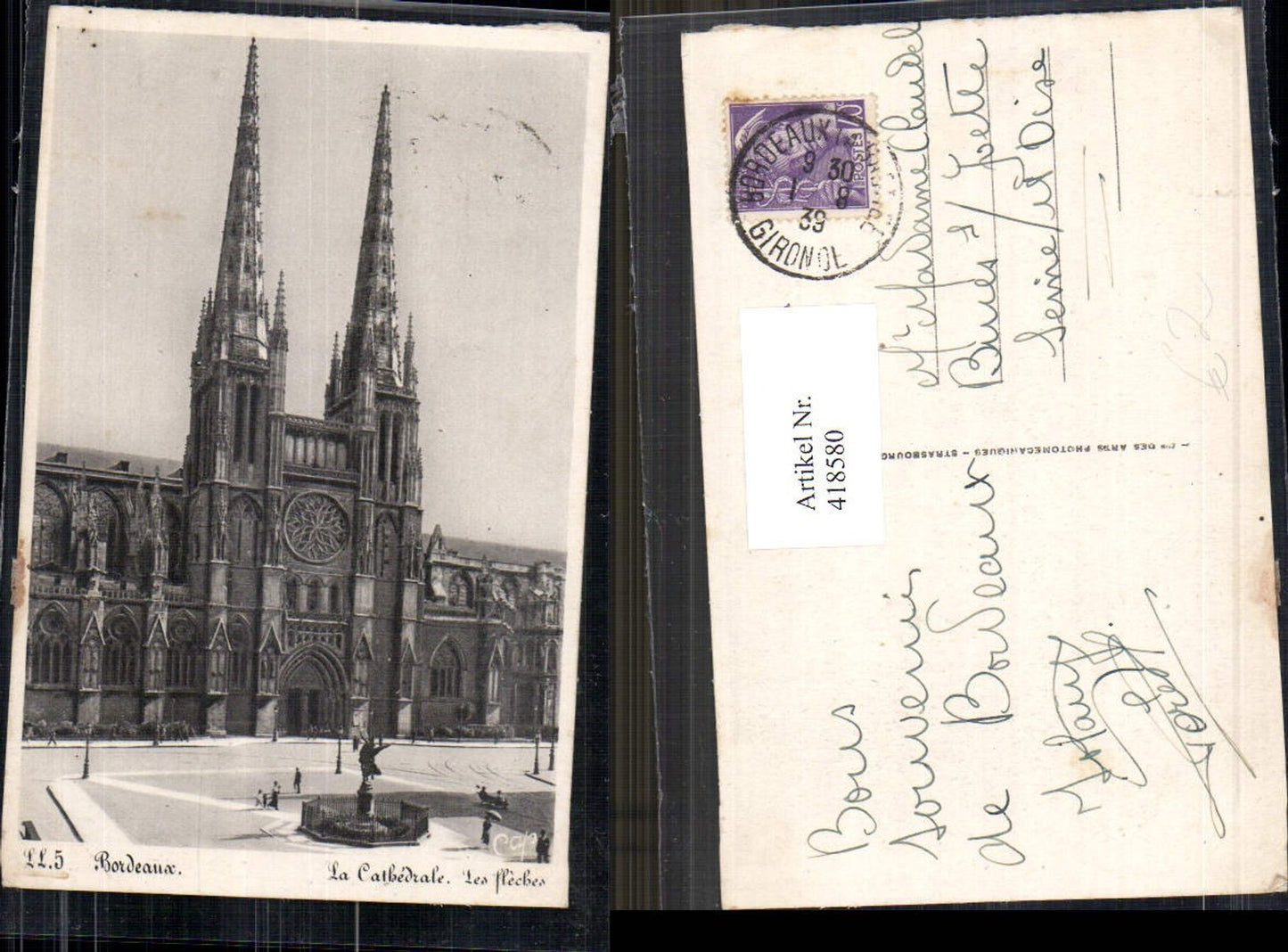 418580,Bordeaux La Cathedrale Kirche Dom
