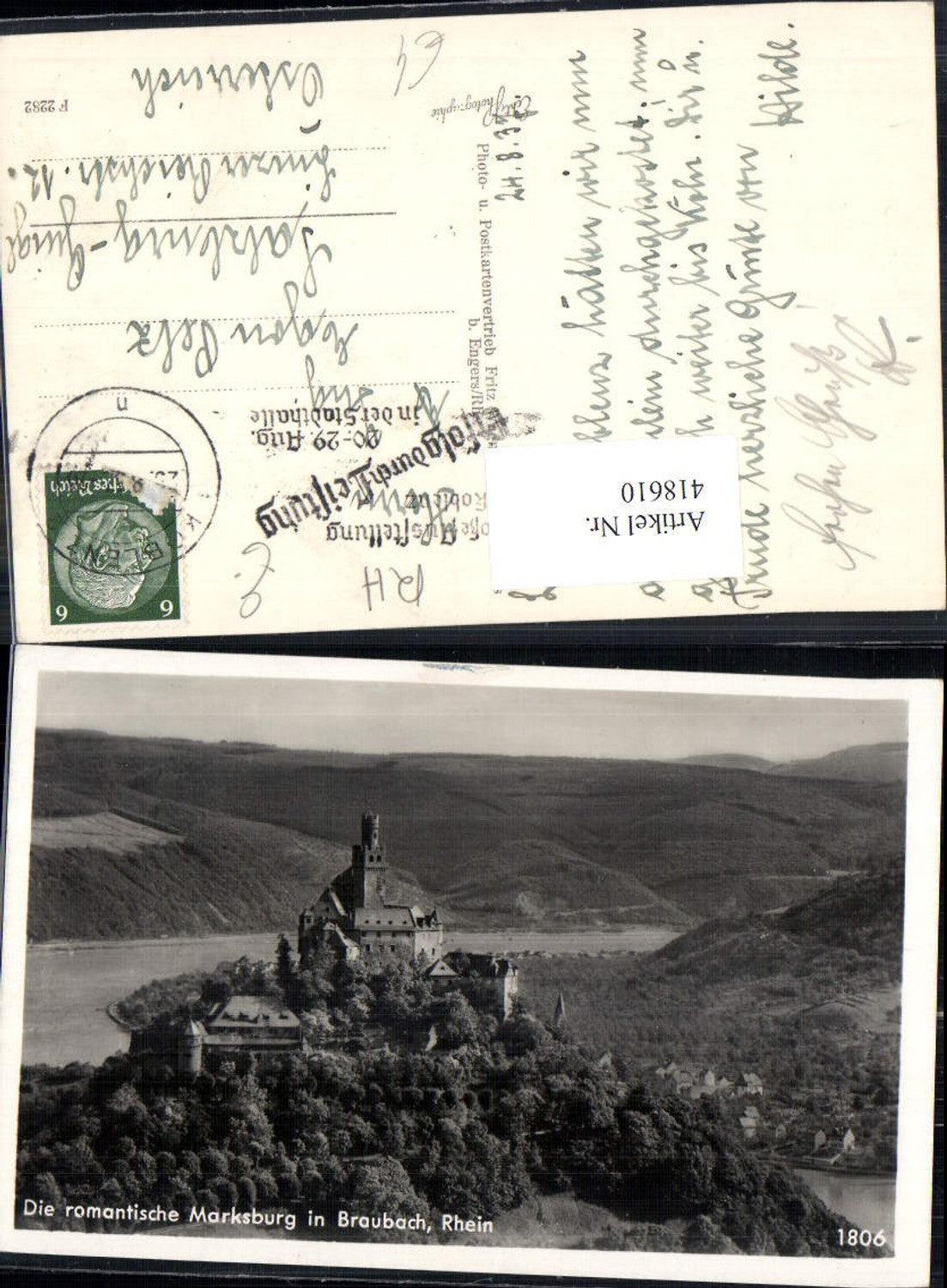 418610,Foto Ak Marksburg Burg i. Braubach Rhein