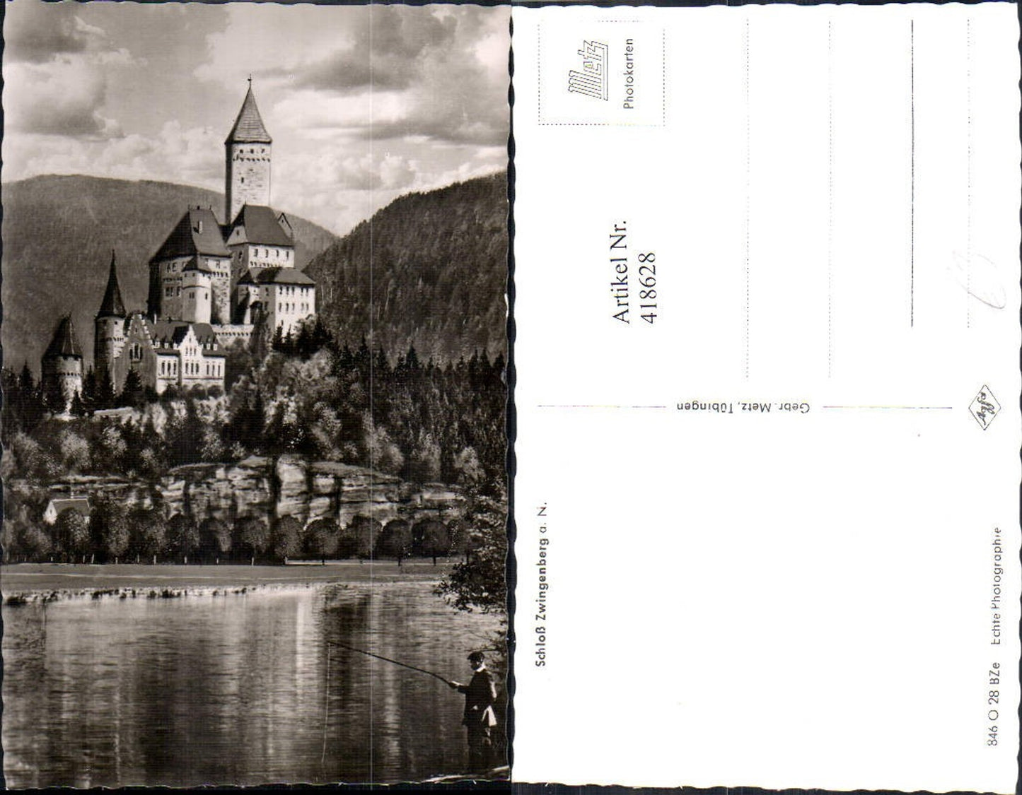 418628,Foto Ak Schloss Zwingenberg a. Neckar