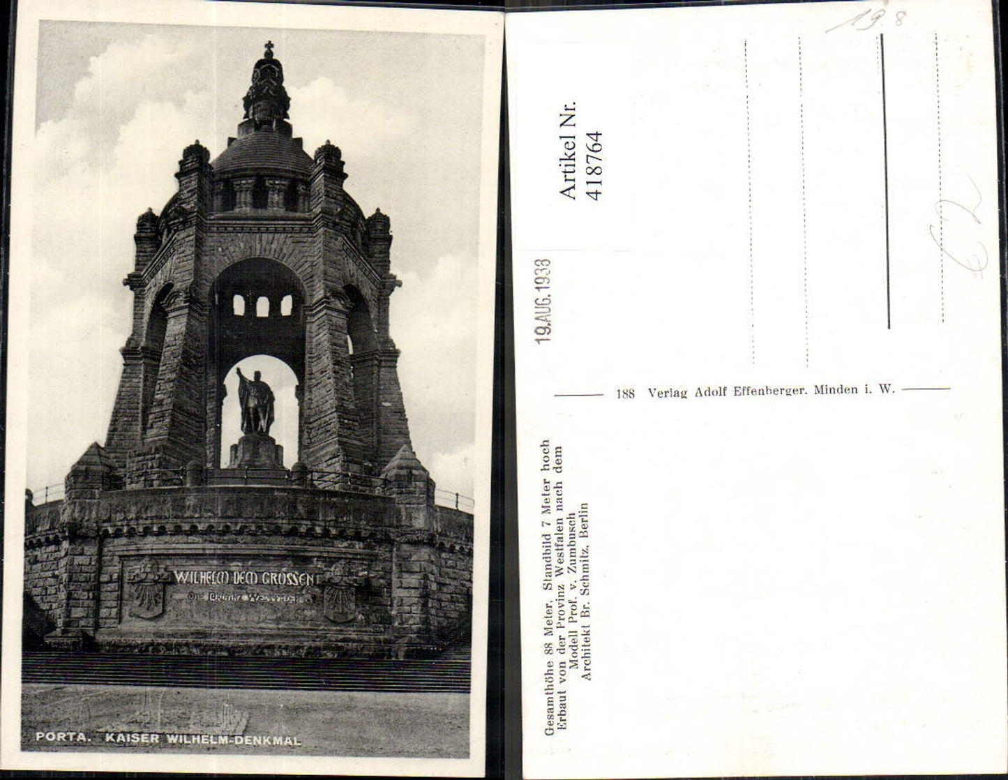 418764,Porta Kaiser Wilhelm Denkmal Statue Monument