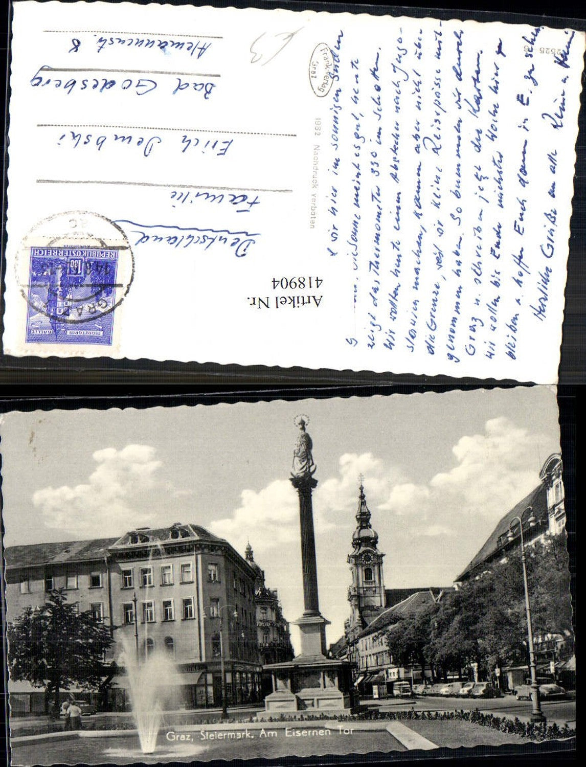 Alte Ansichtskarte – Old Postcard