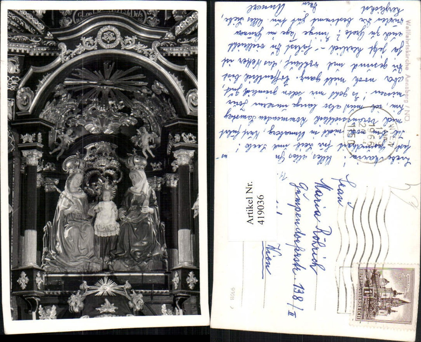 419036,Annaberg Wallfahrtskirche Kirche Altar