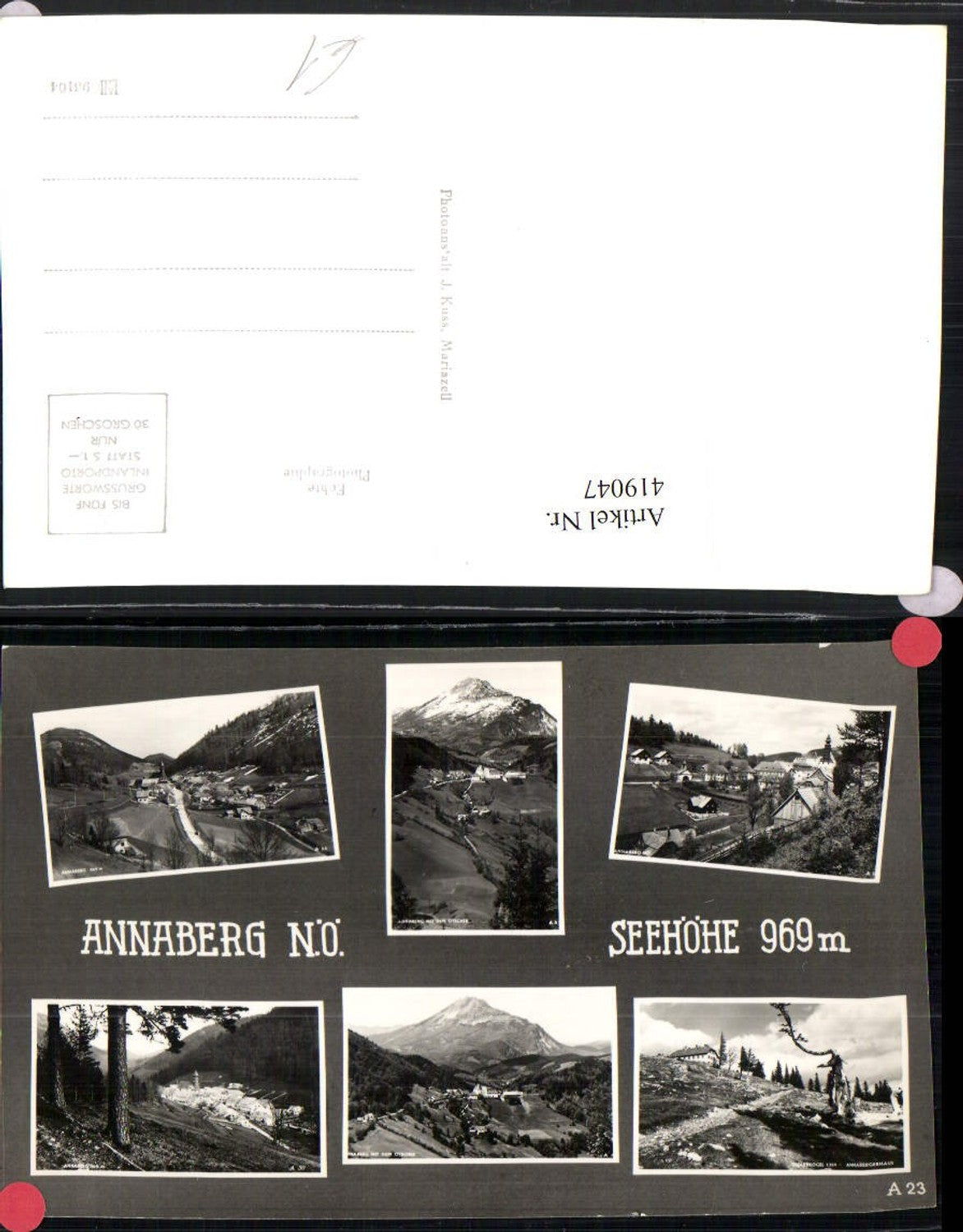 419047,Annaberg Totale Bergkulissen Mehrbildkarte