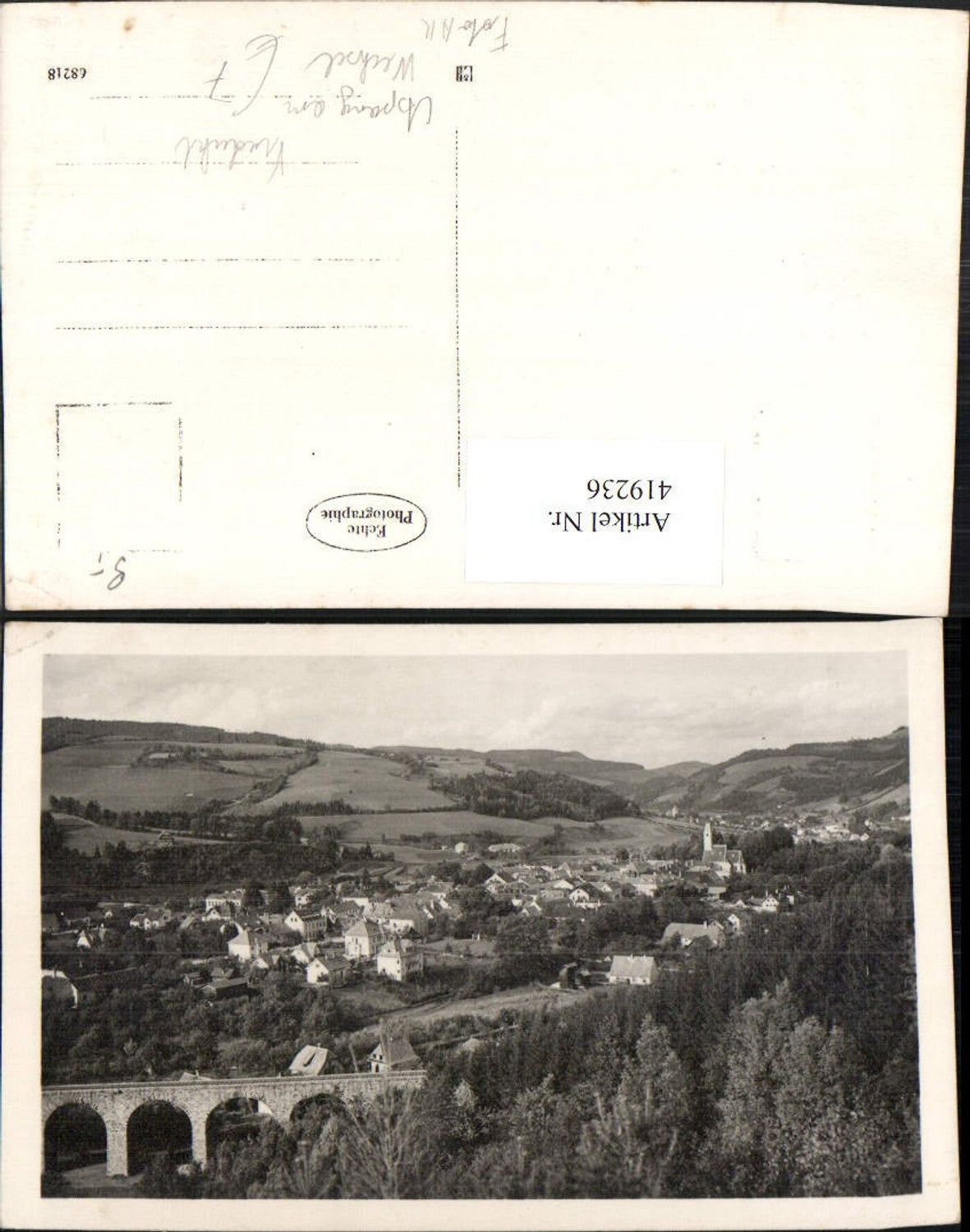 419236,Foto AK Aspang am Wechsel Totale Viadukt
