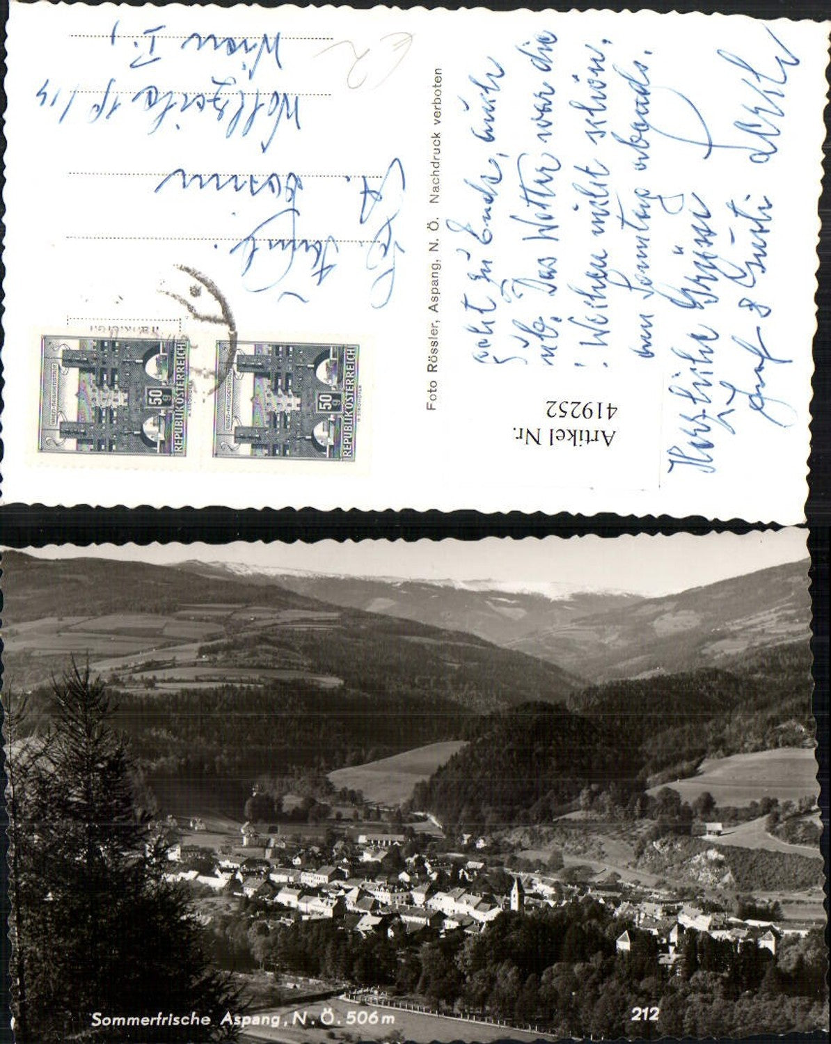 419252,Aspang Totale Bergkulisse