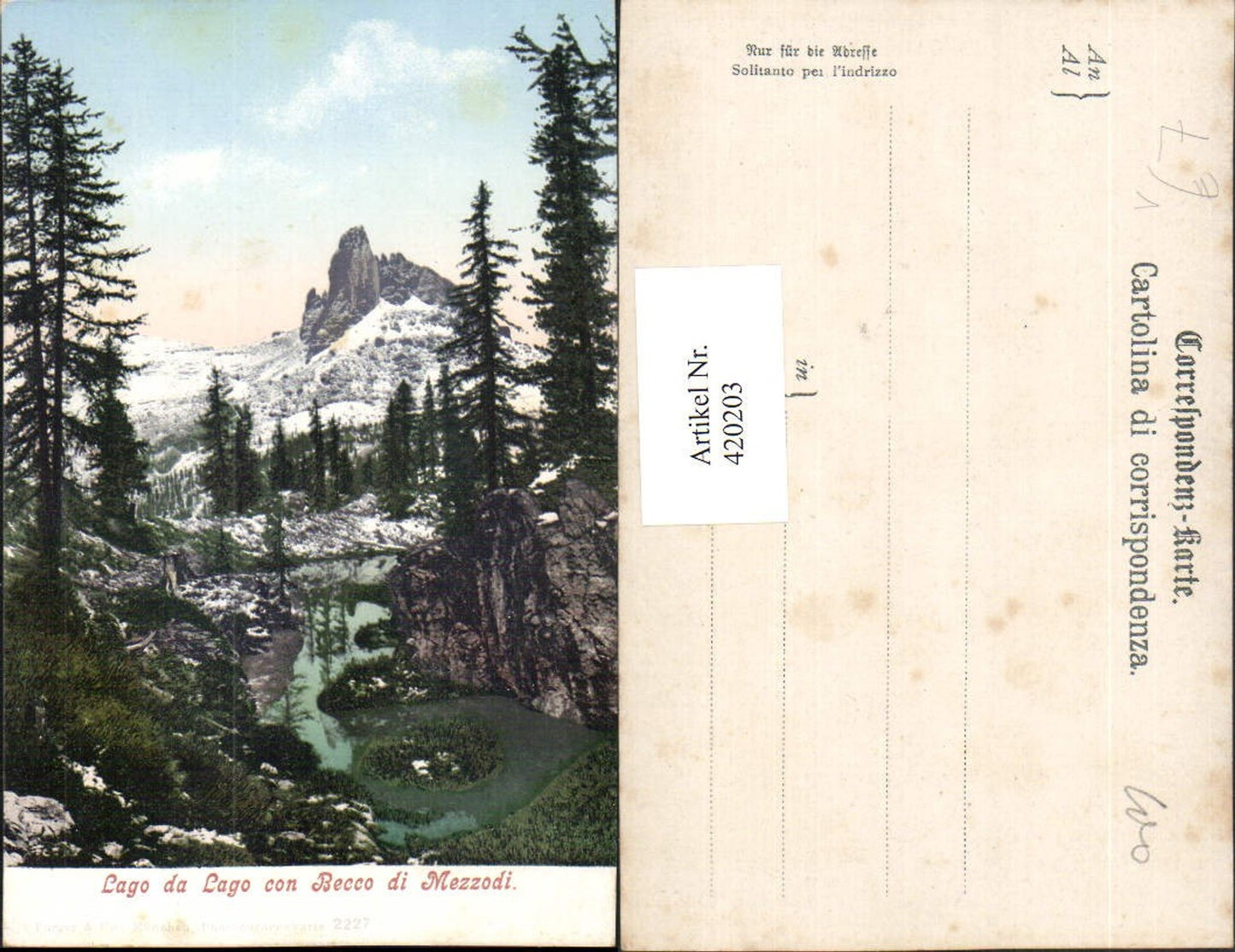 Alte Ansichtskarte – Old Postcard