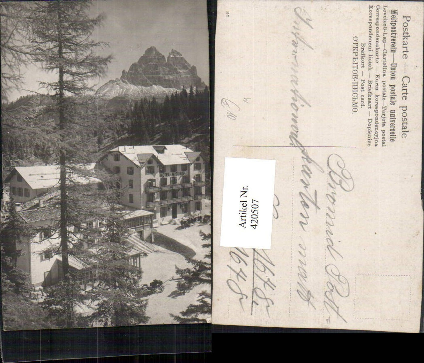 Alte Ansichtskarte – Old Postcard